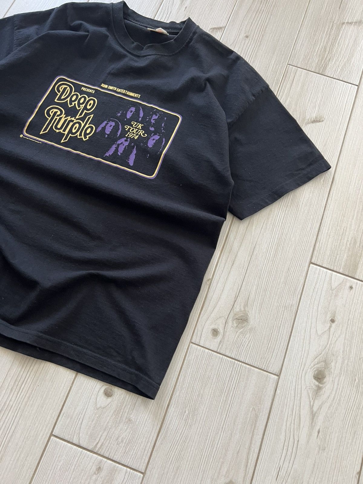 Band Tees DEEP PURPLE TOUR 90S T SHIRT SIZE X LARGE Size US XL / EU 56 / 4 - 5 Thumbnail