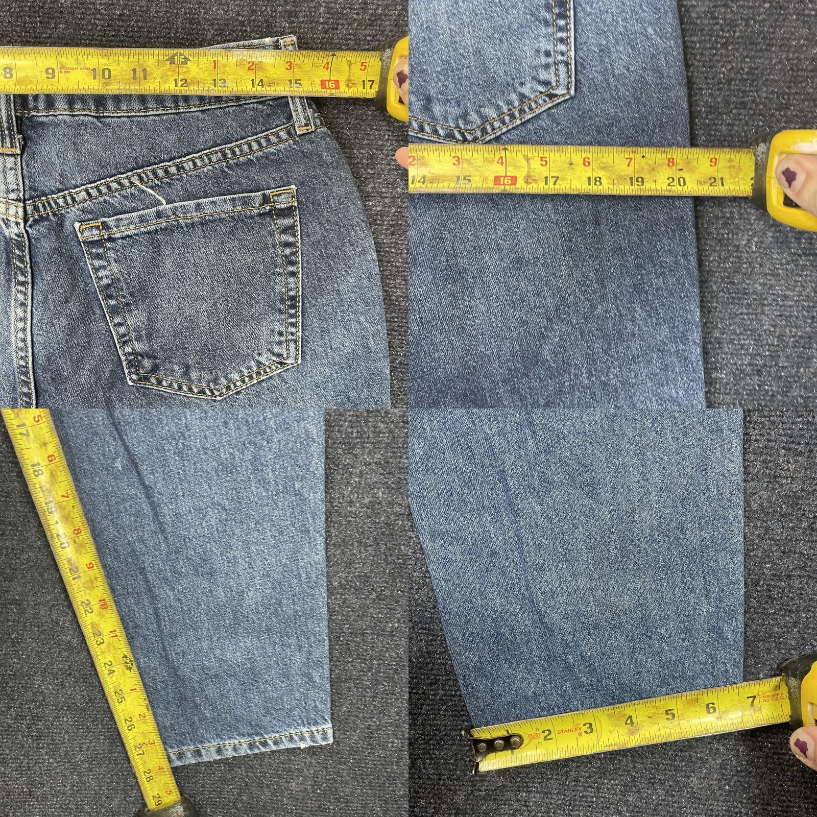 Forever 21 Forever 21 Premium Relaxed Tapered Jeans Womens 28 Blue High Rise Distressed Denim 5-Pocket Zip Fly Regular Rise 100% Cotton Jeans Womens Size 28" / US 6 / IT 42 - 8 Thumbnail