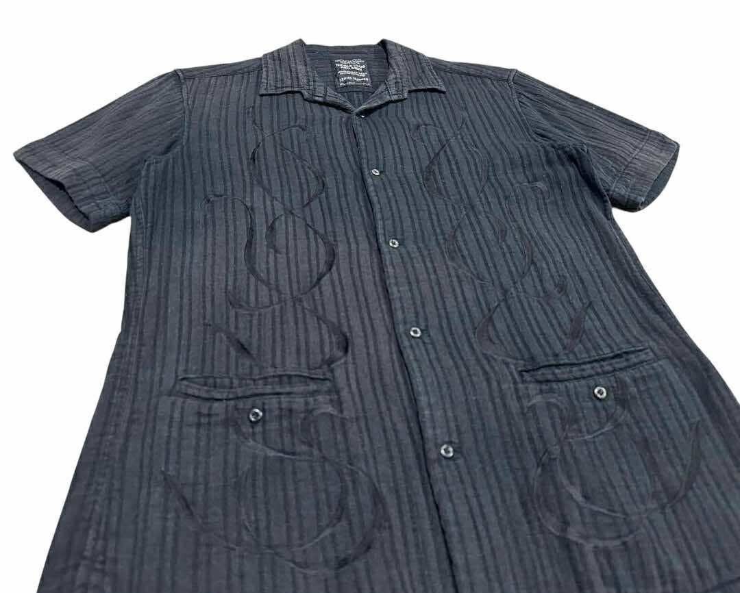 If Six Was Nine 🔥SickY2K Nicole Club For Men Tribal Shirt Ss Goth Punk Size US M / EU 48-50 / 2 - 2 Thumbnail