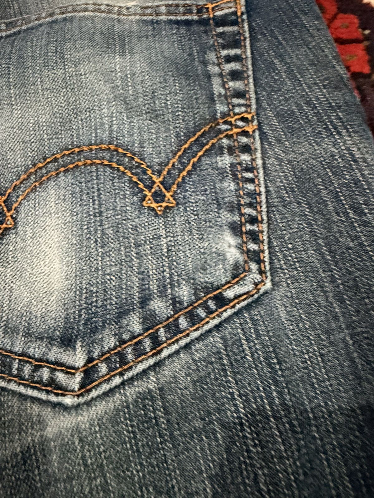 Japanese Brand Edwin 504 Distressed Straight Fit Japanese Brand Jeans Size US 36 / EU 52 - 7 Thumbnail