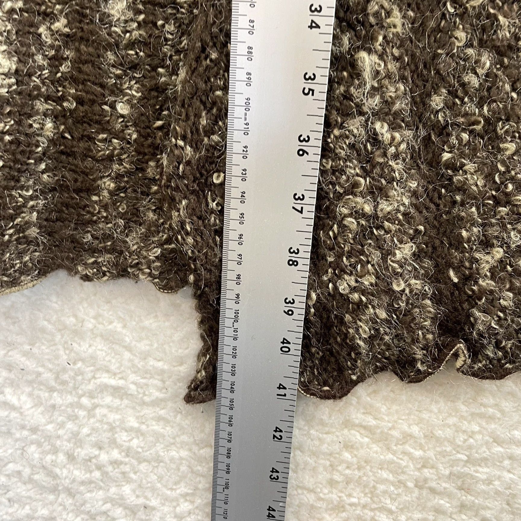 Bcbgmaxazria VINTAGE Y2K Duster Cardigan Sweater M Brown Wool Blend Fairy Grunge Whimsigoth Mens Women? Size M / US 6-8 / IT 42-44 - 6 Thumbnail