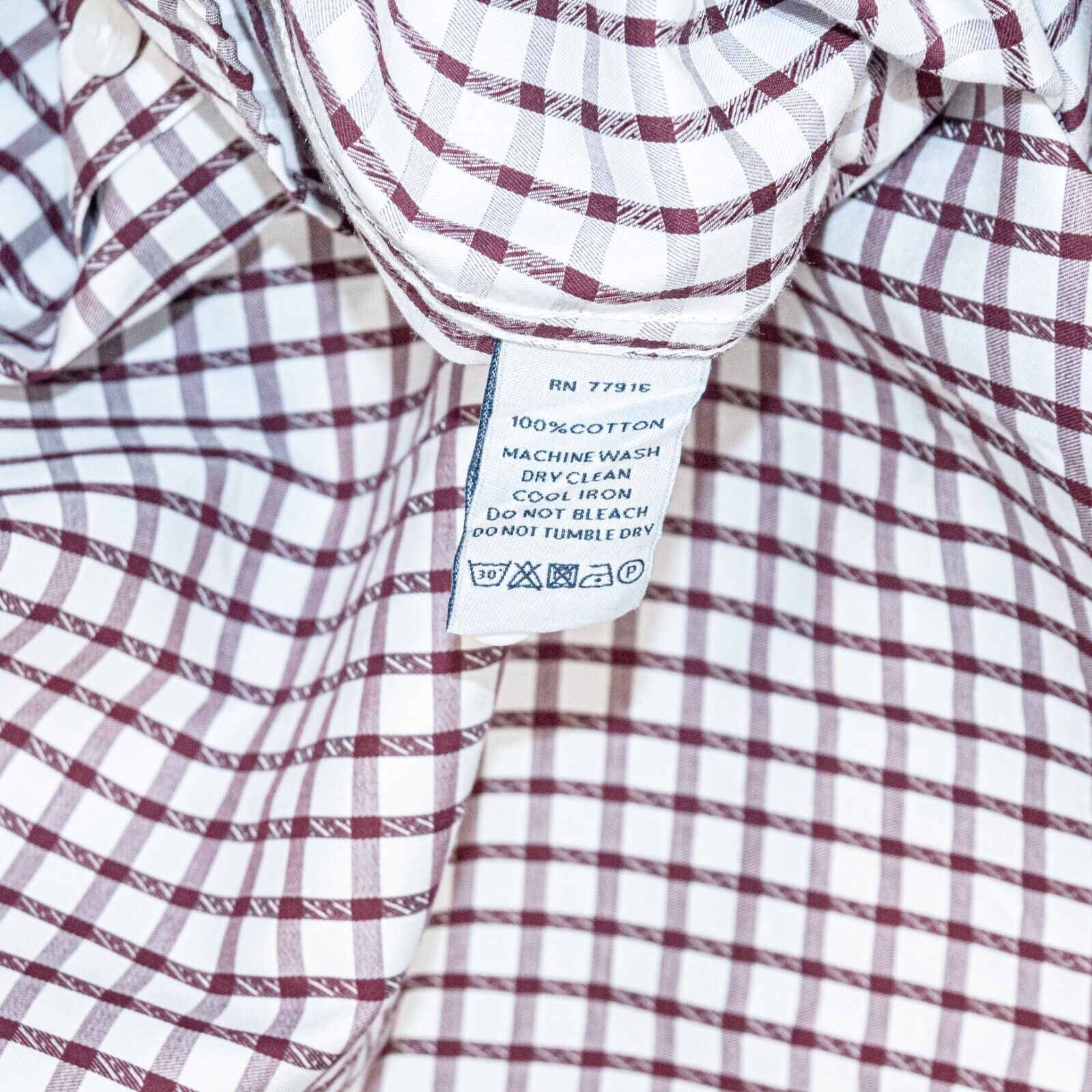 Duchamp DUCHAMP London Tailored Fit Button up Shirt white burgundy Size US XL / EU 56 / 4 - 6 Thumbnail