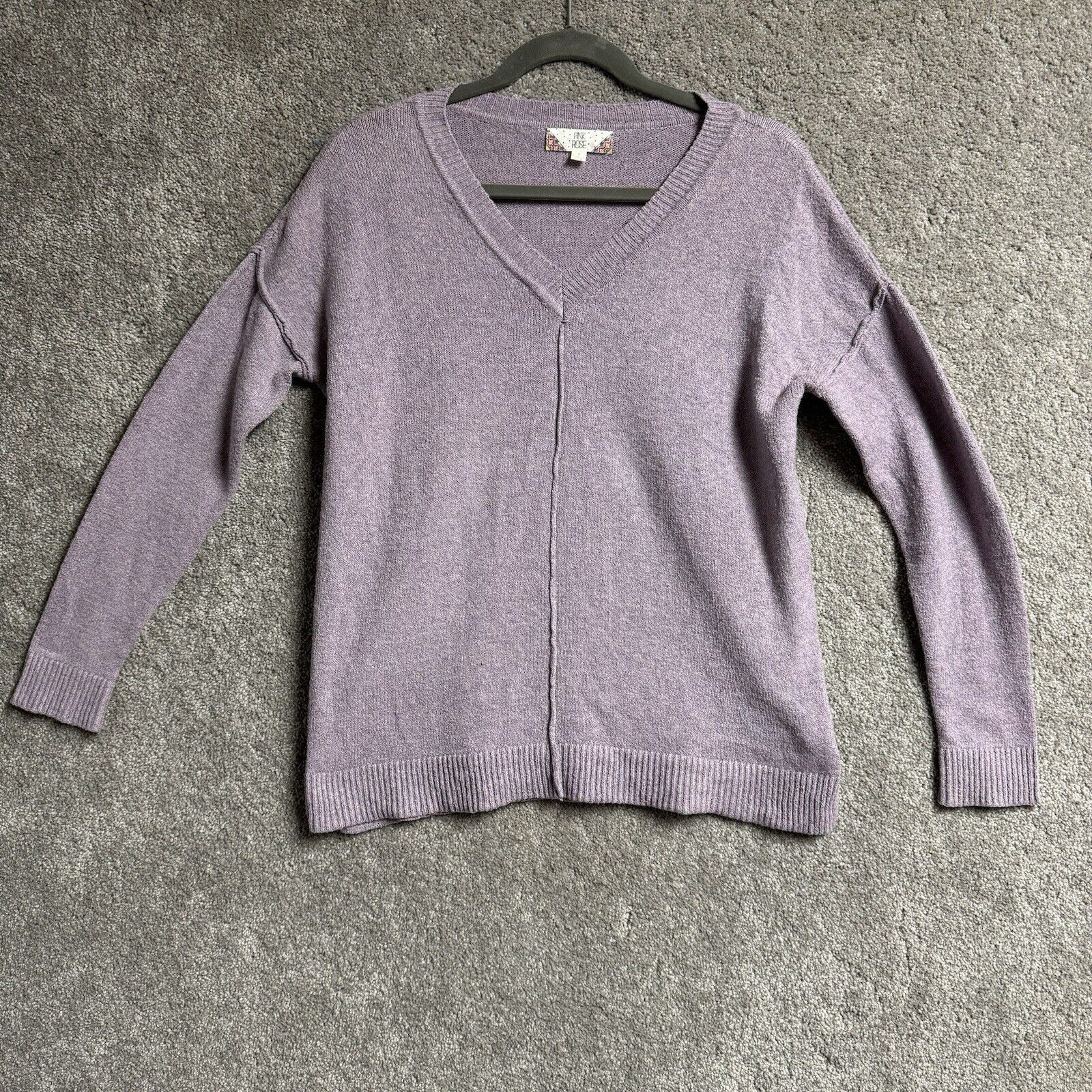 Other Pink Rose Sweater S Casual Soft Minimalist Cozy Hippie Size S / US 4 / IT 40 - 1 Thumbnail