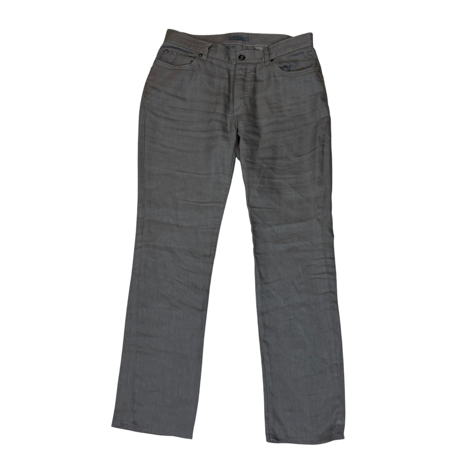 John Varvatos Linen Blend Chino Trousers Pants Men's 33x31.5