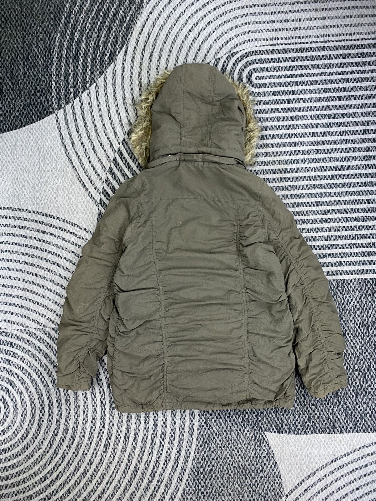 Japanese Brand Vtg Sky Bomber Military Multipocket Style Fur Hooded Parka Size US M / EU 48-50 / 2 - 2 Thumbnail