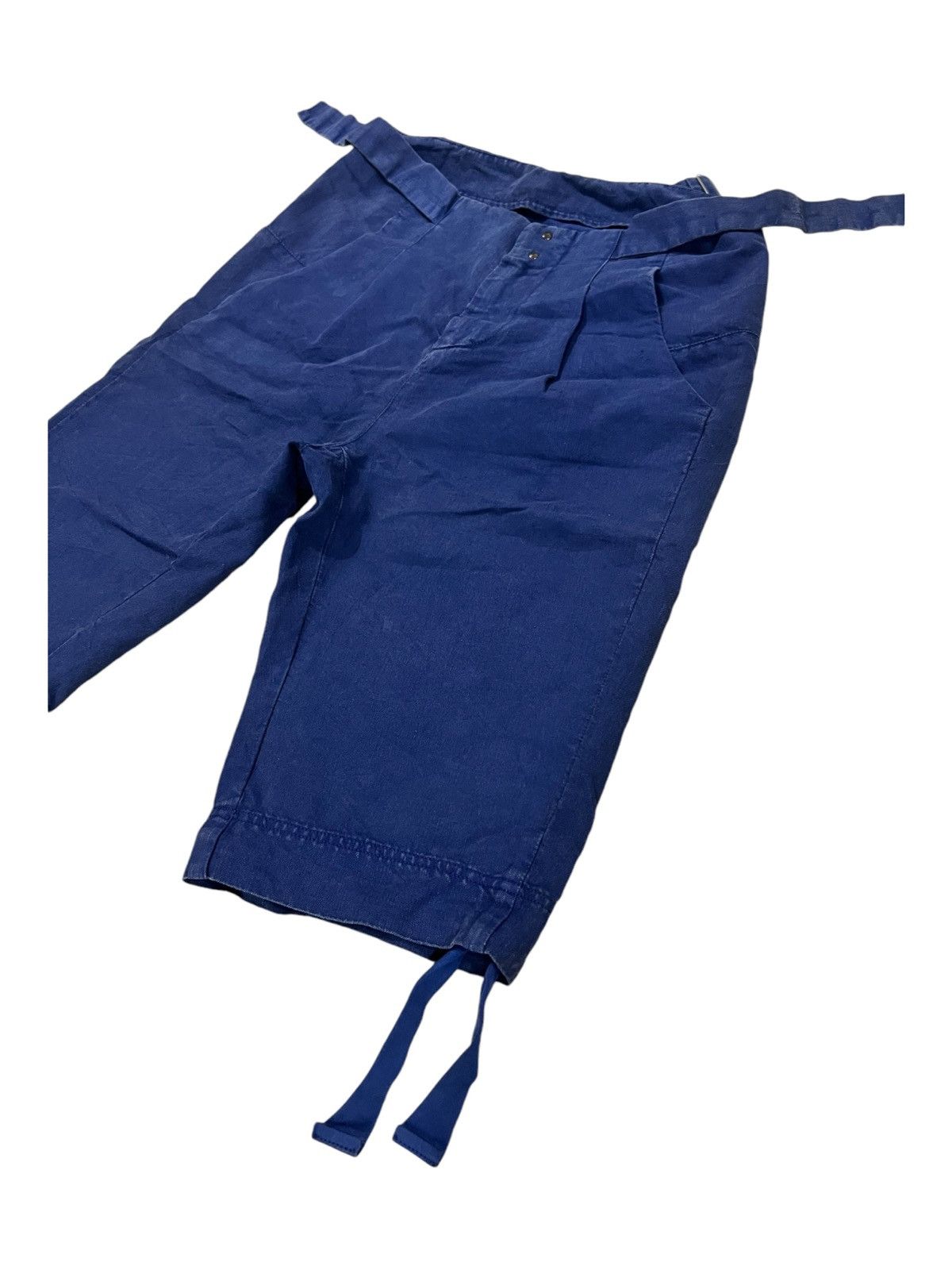 Maison Margiela × Seditionaries Maison Martin Margiela Bondage Strap Buckle Linen Crop Pants Size US 26 / EU 42 - 2 Thumbnail