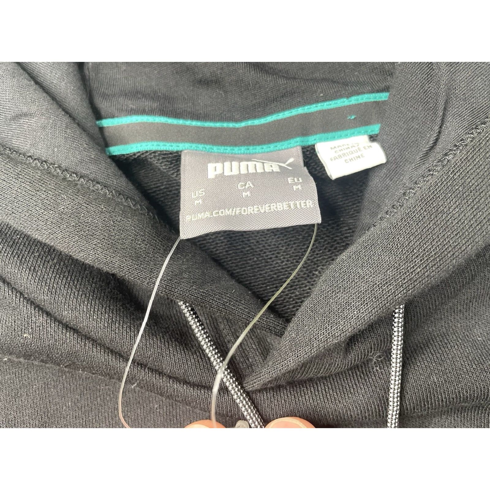 Puma PUMA MERCEDES AMG Petronas F1 Pullover Hoodie Sweatshirt MENS Medium Black Size US M / EU 48-50 / 2 - 2 Thumbnail