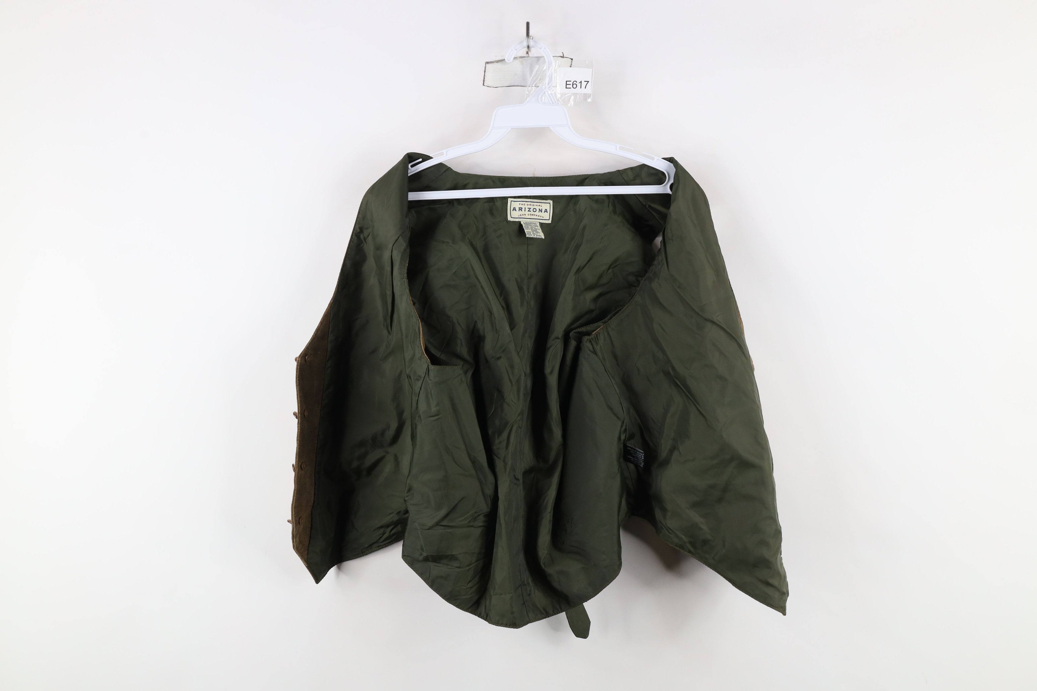 Vintage Vintage 90s Streetwear Suede Leather Buckle Back Vest Jacket Size US M / EU 48-50 / 2 - 7 Thumbnail