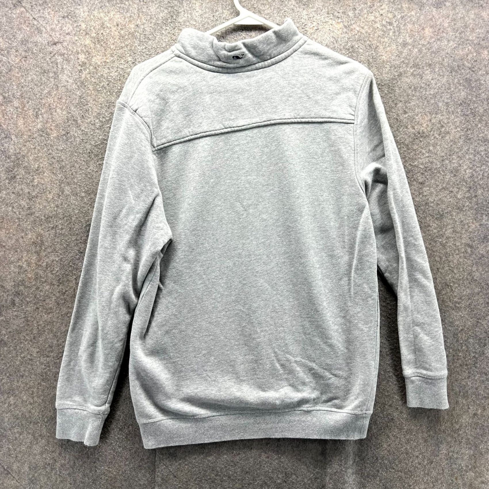 Vineyard Vines Vineyard Vines Sweatshirt Mens Small Gray Quarter Zip Pullover Whale The Shep Sweatshirt Casual Fleece Cotton Mock Neck Logo Pullover - S Size US S / EU 44-46 / 1 - 2 Thumbnail