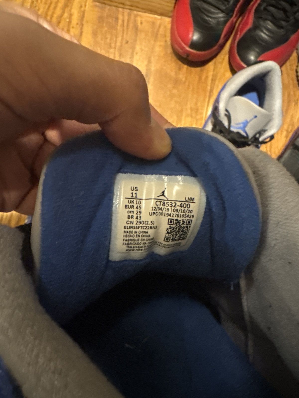 Jordan Brand Jordan 3 Retro “Varsity Royal Cement” Size US 11 / EU 44 - 6 Thumbnail