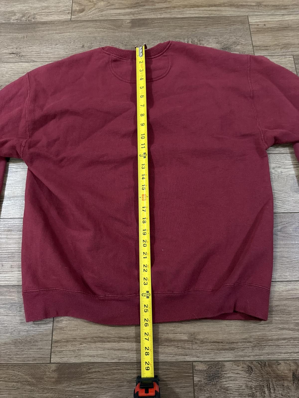 Starter Vintage Y2K Starter Blank Sweater Burgundy Gym Size M Size US M / EU 48-50 / 2 - 7 Thumbnail