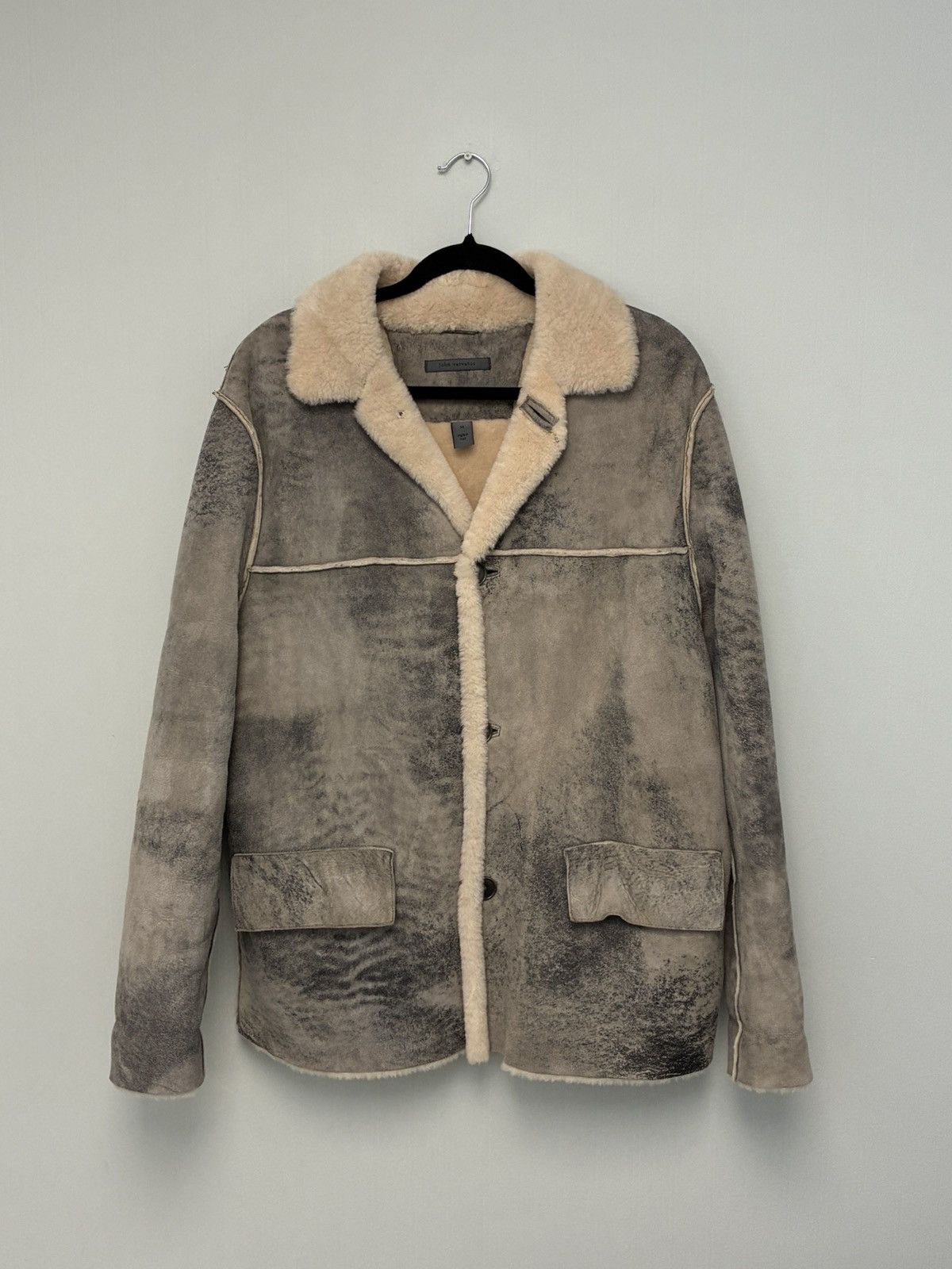 John Varvatos Shearling Coat EU 50 USA 40 Size US M / EU 48-50 / 2 - 4 Thumbnail