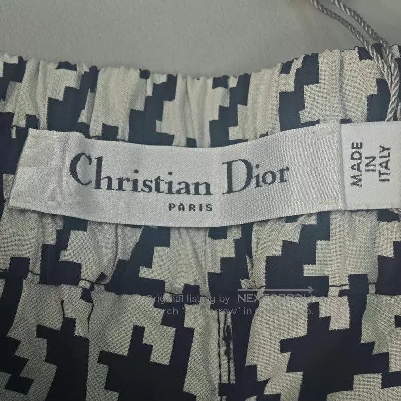 Dior Dior Black and white large logo elastic waist nylon shorts Size 25" / US 0 / IT 36 - 5 Thumbnail