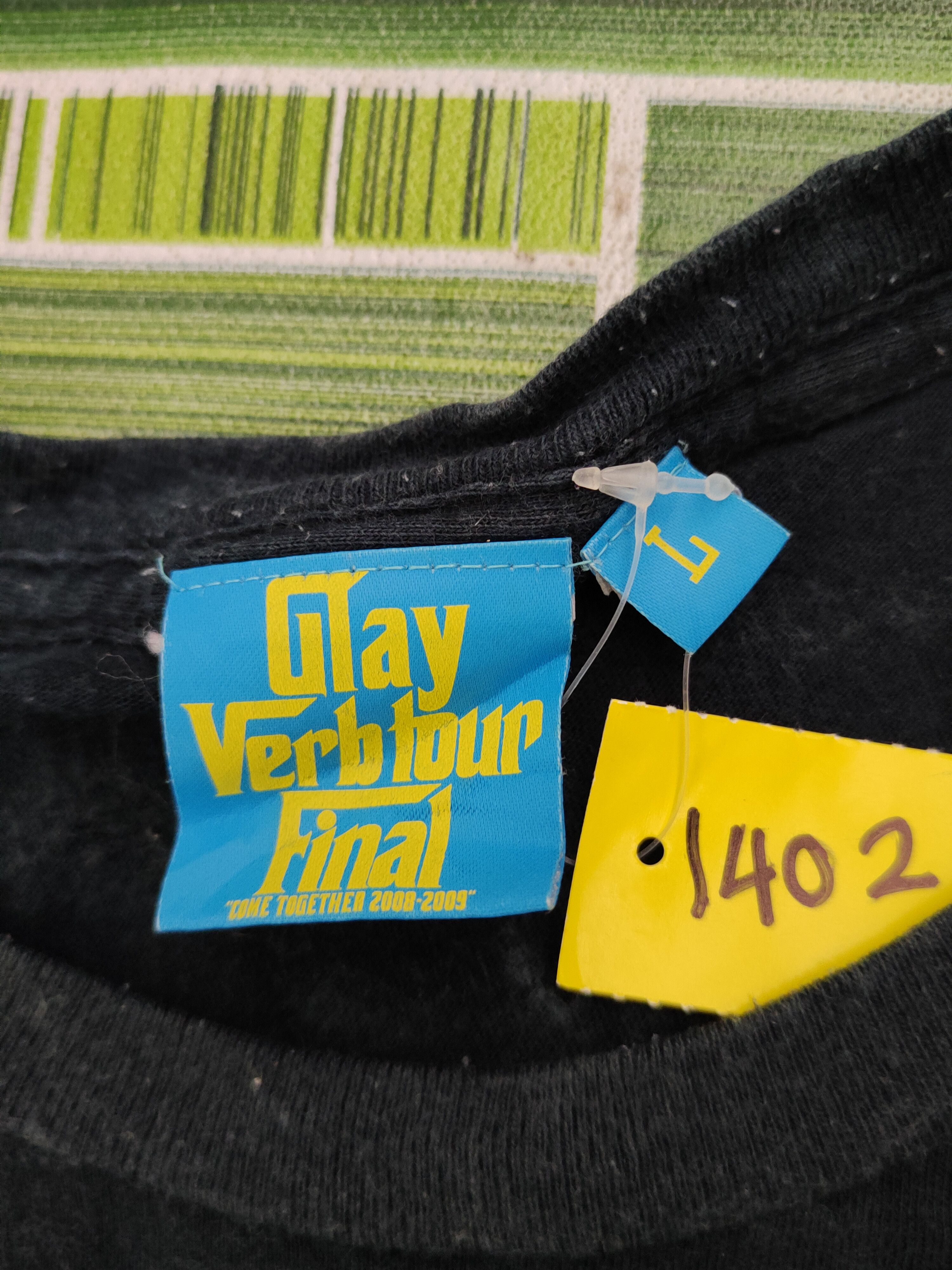 Japanese Brand DL Glay Verb Tour Final Navy Short Sleeve T-shirt #1402 Size US L / EU 52-54 / 3 - 12 Thumbnail