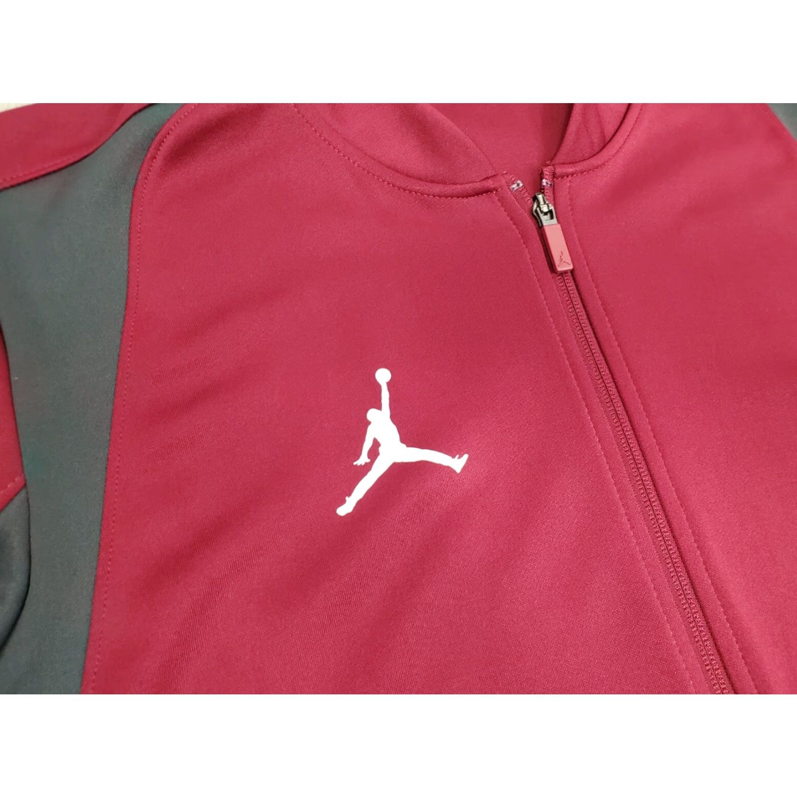 Jordan Brand Jordan Jacket Mens L Red Nike Air Dri Fit Jumpman 924707-610 Anthracite Gray Pocket Zip Regular Jacket Men Size US L / EU 52-54 / 3 - 3 Thumbnail