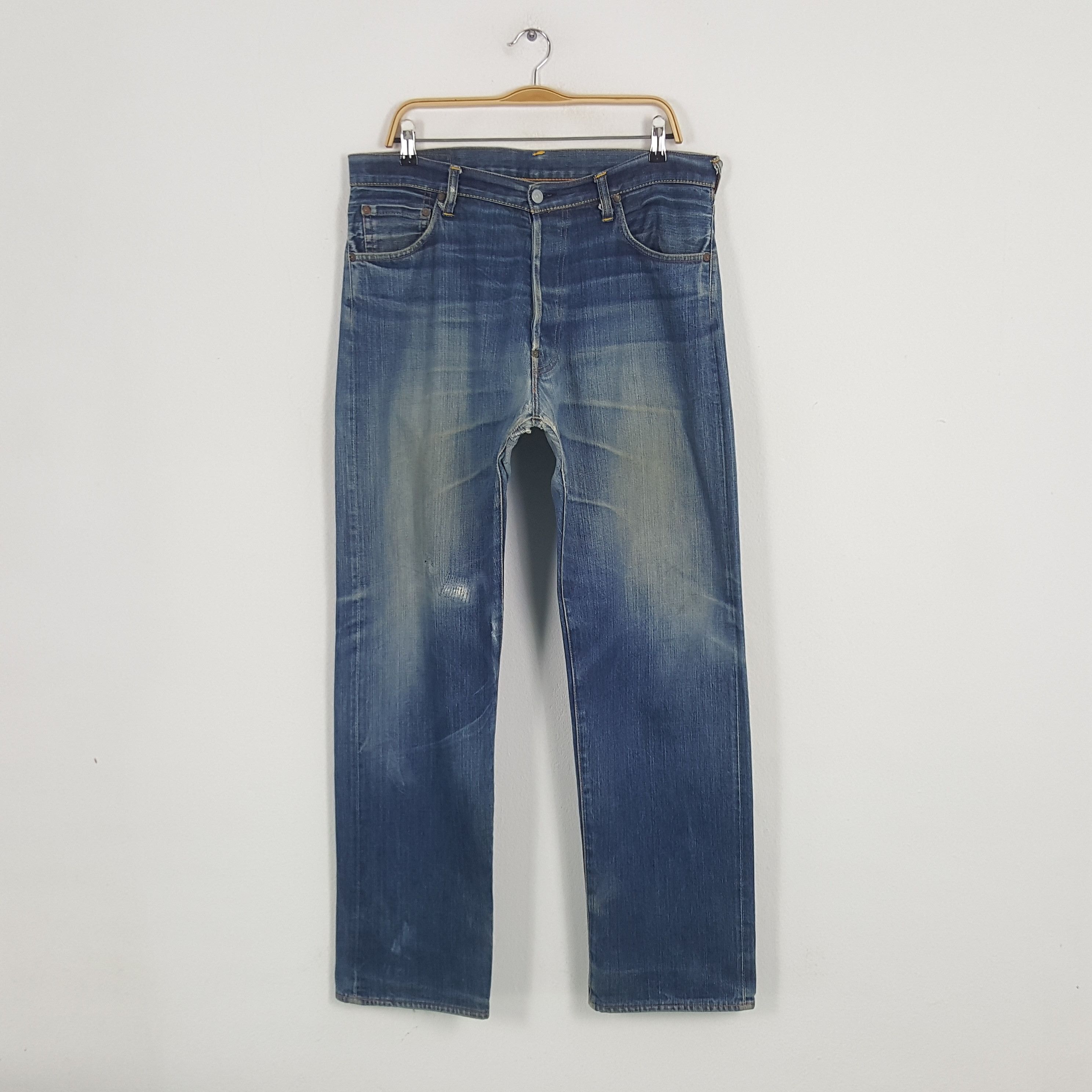 Evisu × Japanese Brand × Vintage Vintage Evisu Japanese Brand Daicock Custom Art Denim Jeans Size US 36 / EU 52 - 4 Thumbnail