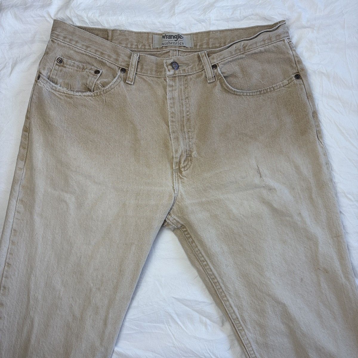 Wrangler Wrangler beige acid wash jeans Size US 36 / EU 52 - 2 Thumbnail