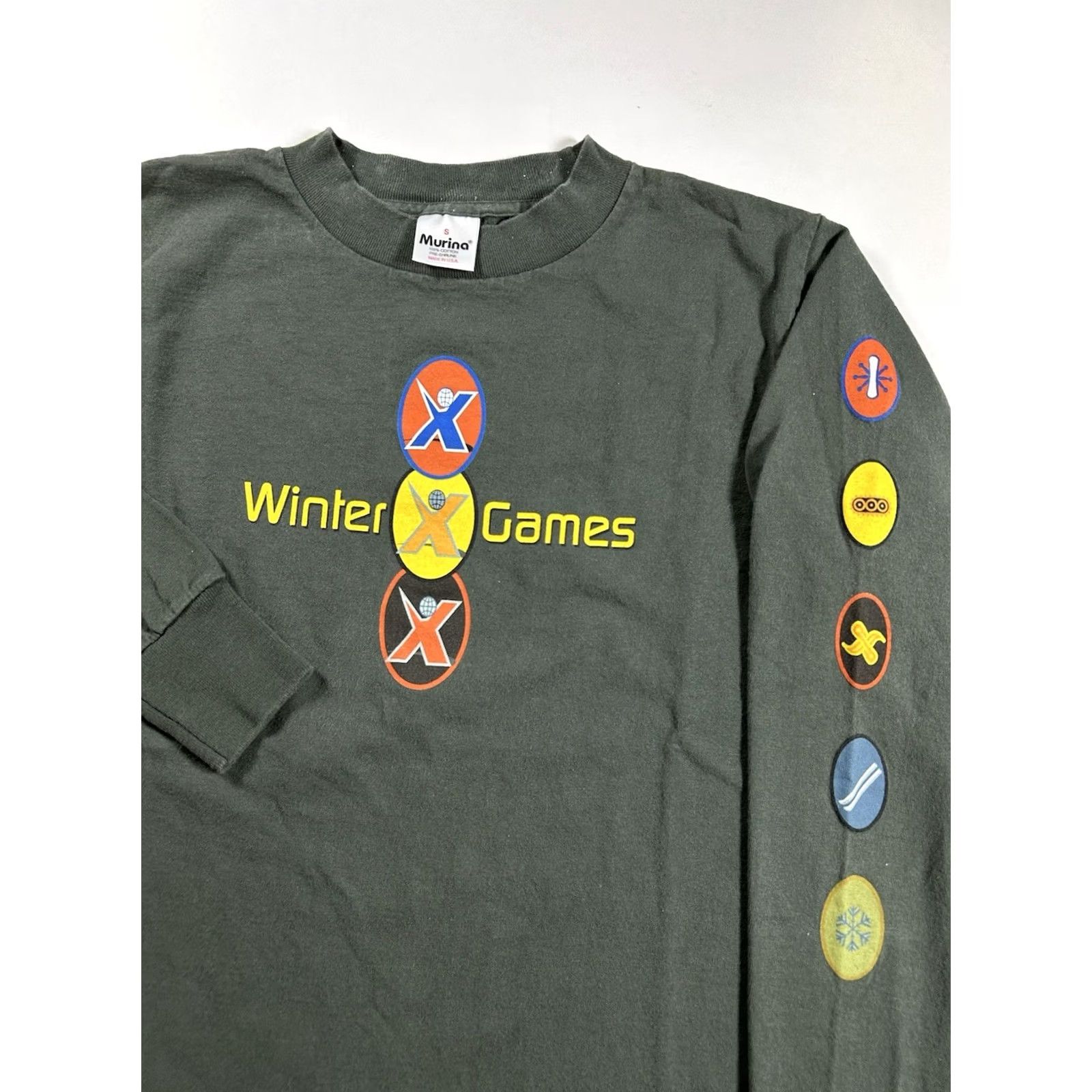Vintage VINTAGE Winter X Games 2001 Mount Snow Vermont Long Sleeve T Shirt Small Green Mens XS- Regular? Size US S / EU 44-46 / 1 - 2 Thumbnail