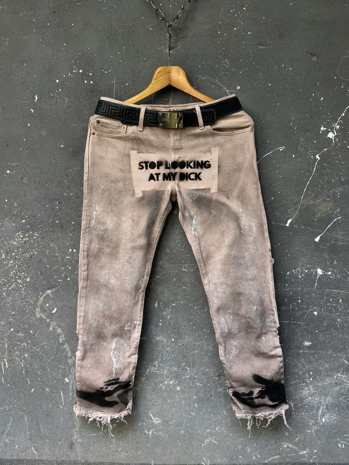 Levi's Levi’s Custom Y2K Denim Jeans Opium Distressed Works Fade Size US 30 / EU 46 - 1 Thumbnail