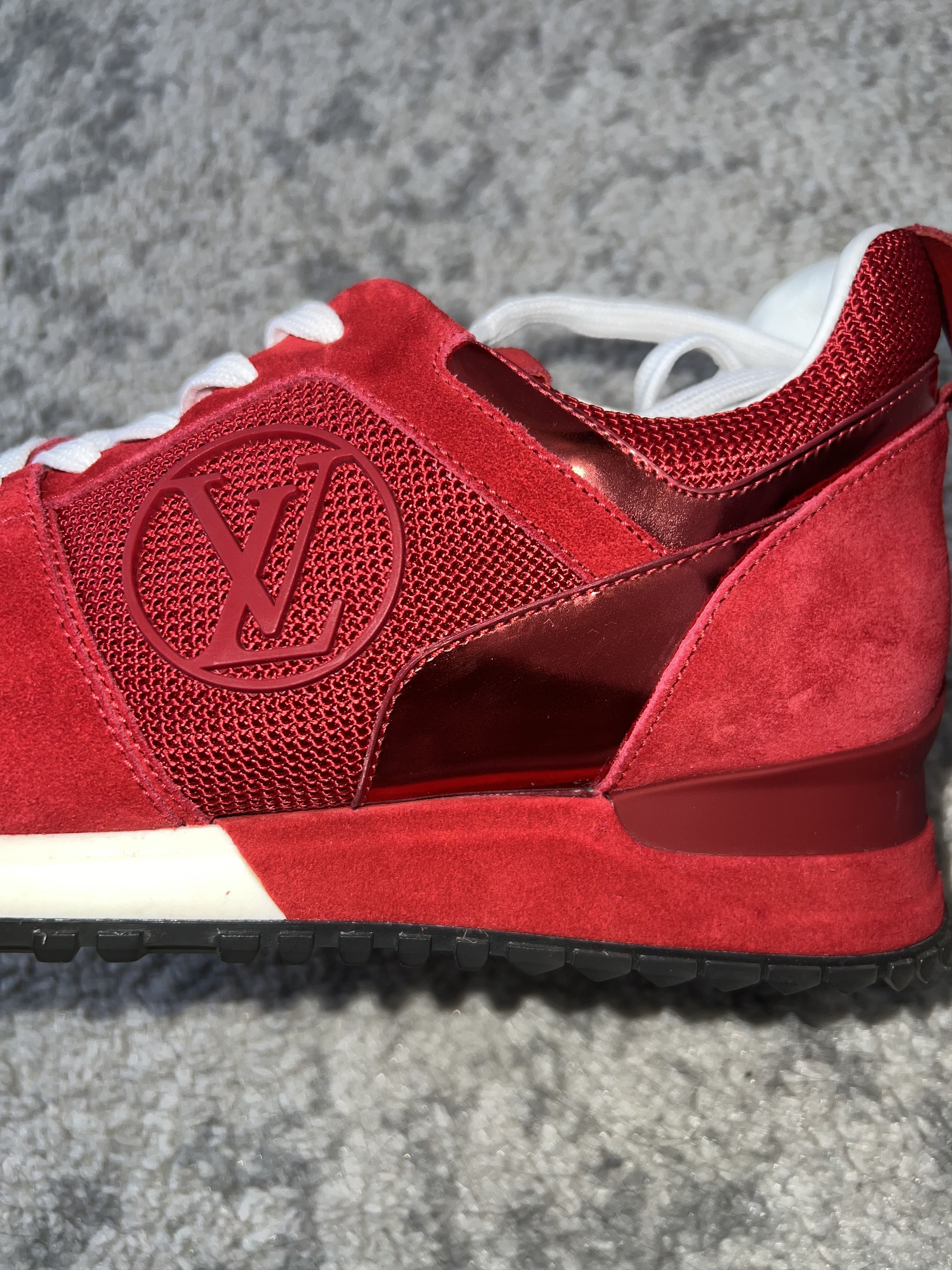 Louis Vuitton Suede Calfskin Run Away Platform Sneakers