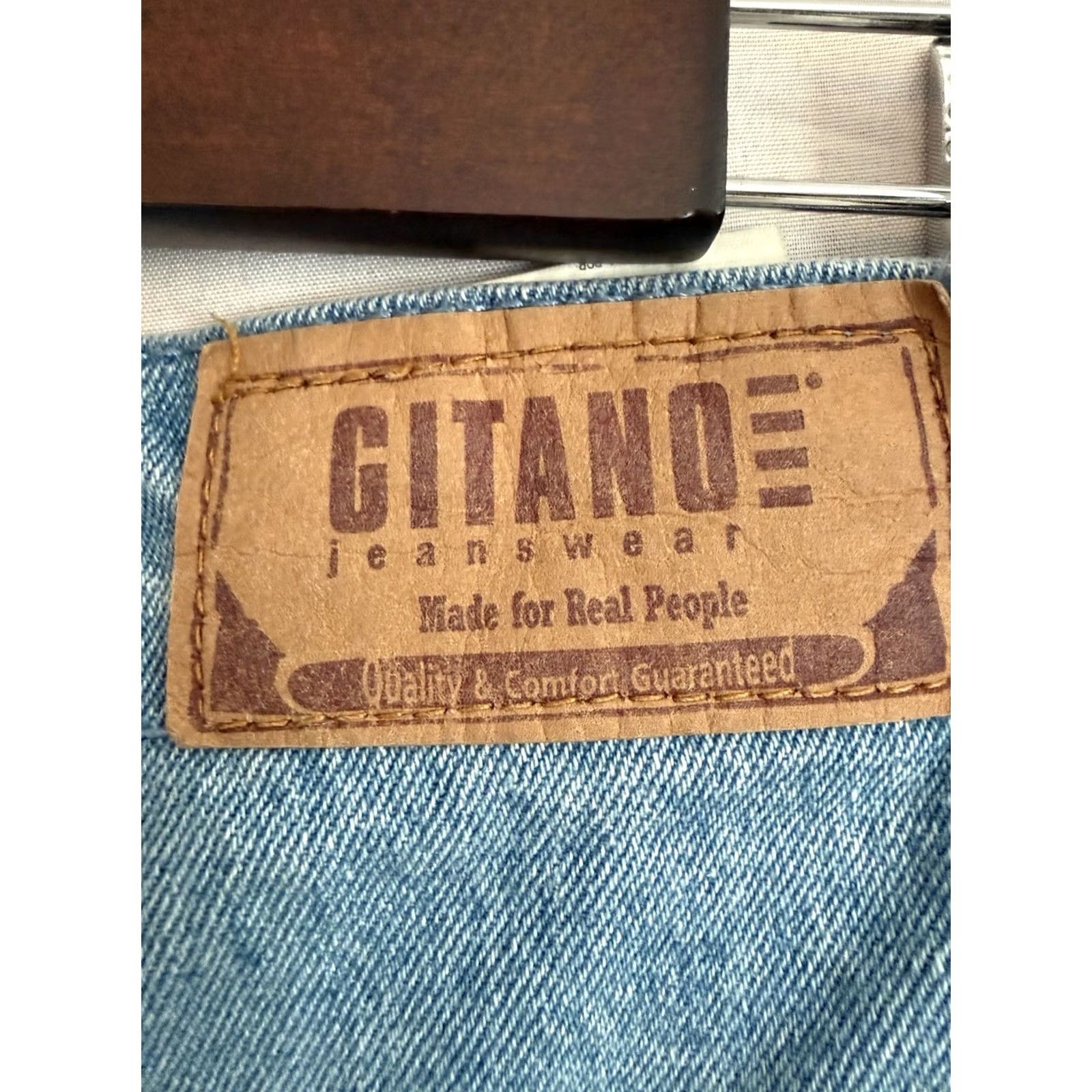 Vintage Gitano Vintage Women’s Jeans Size 12 High Rise 80s Denim Relaxed Fit Mom 5-Pocket Blue N/A? Size 34" / US 12 / IT 48 - 5 Thumbnail