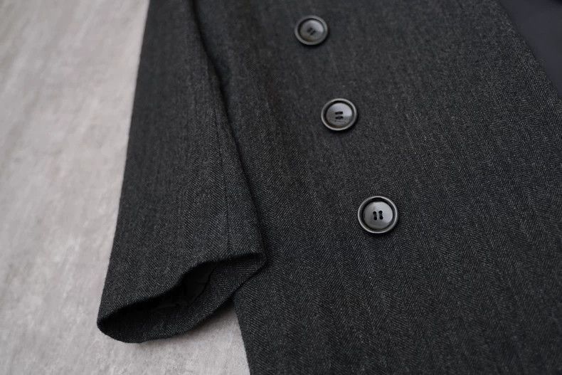 Comme des Garcons Comme des Garcons Double-breasted dark grey wool coat 100% Size S / US 4 / IT 40 - 6 Thumbnail