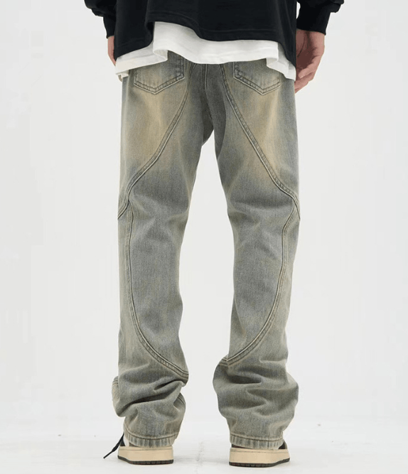 Japanese Brand × Jean American retro distressed flared cargo buttoned jeans Size US 32 / EU 48 - 4 Thumbnail