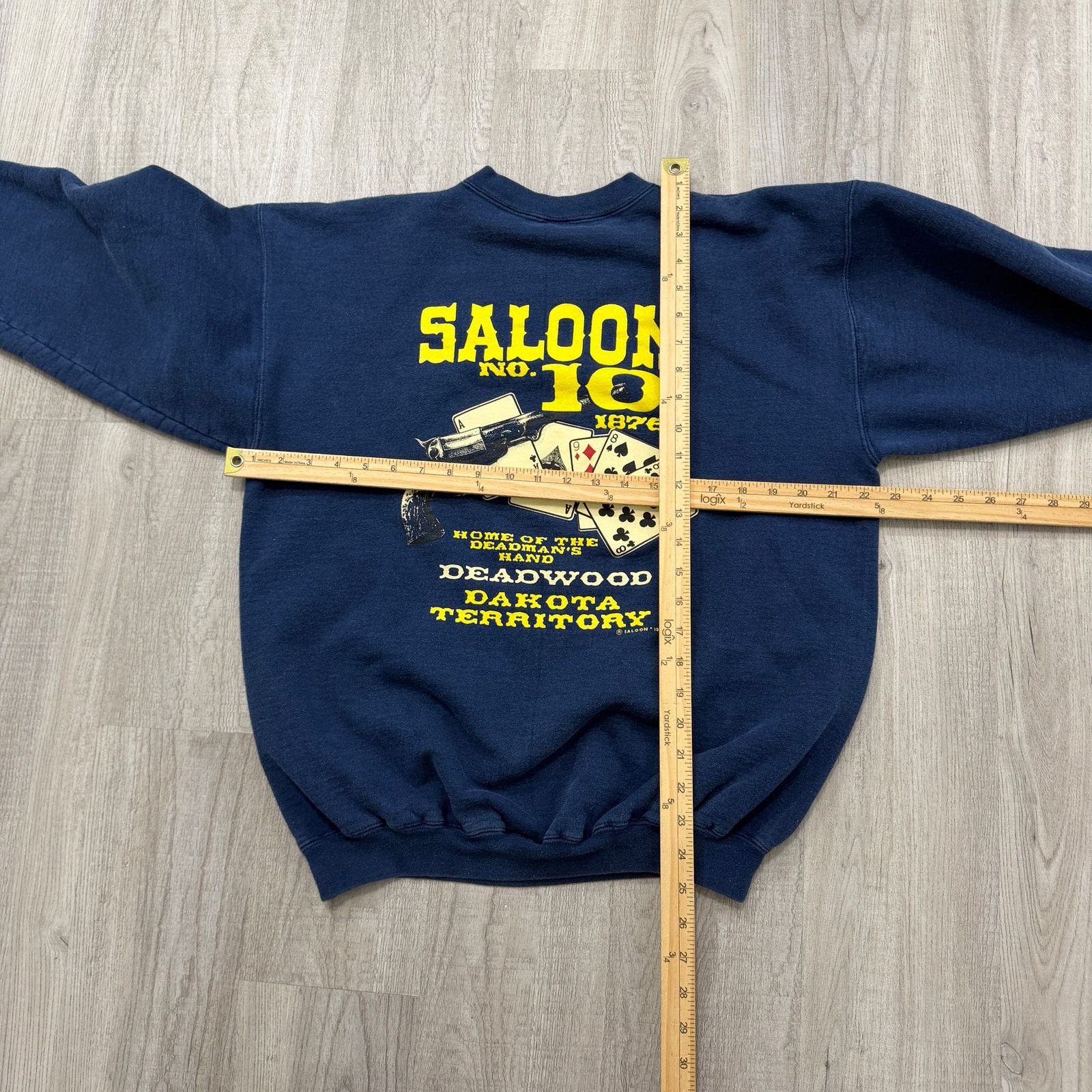 Vintage Vintage Saloon No. 10 Deadwood Sweatshirt Size Medium Blue Size US M / EU 48-50 / 2 - 6 Thumbnail
