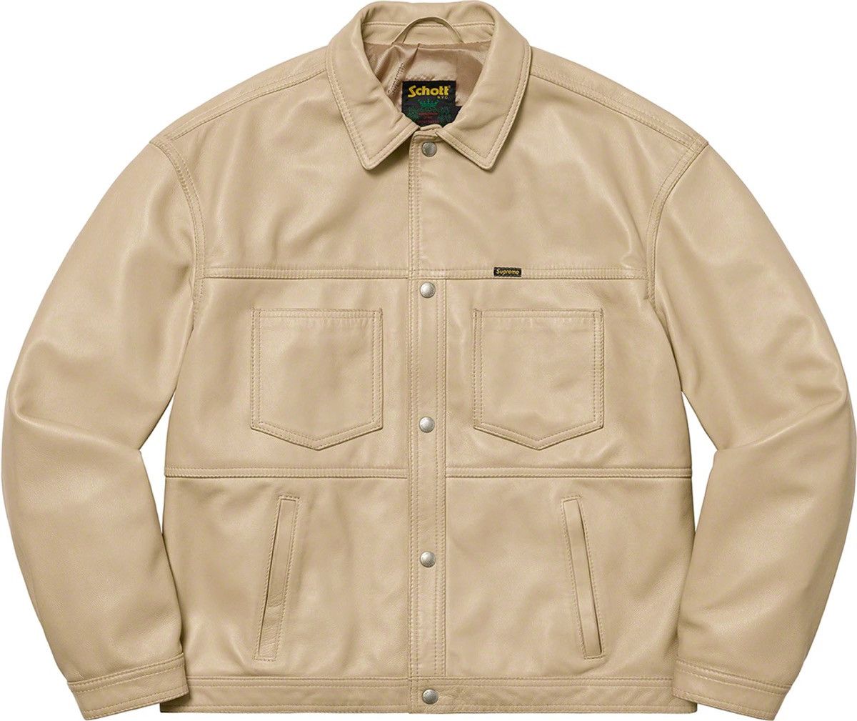 Schott × Supreme SUPREME®/SCHOTT® Leather Work Jacket Size Medium 