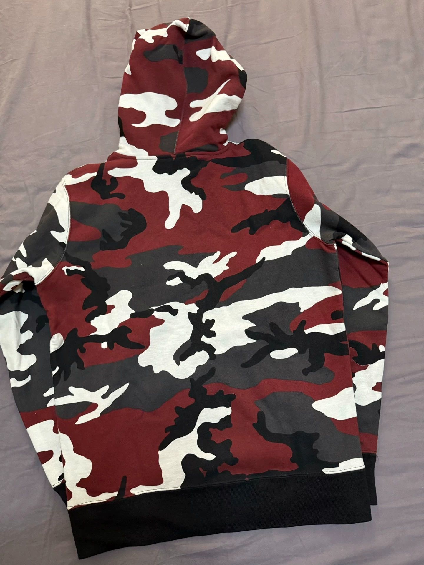 Supreme Supreme Red Camo Small Box Logo Zip Hoodie L Vintage Size US L / EU 52-54 / 3 - 2 Thumbnail