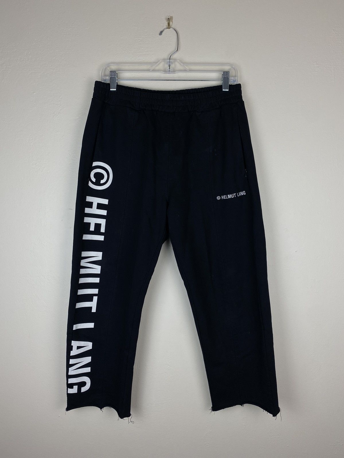 Helmut Lang Black Helmut Lang Sweat Pants Fits Multiple Sizes Size US 32 / EU 48 - 1 Thumbnail