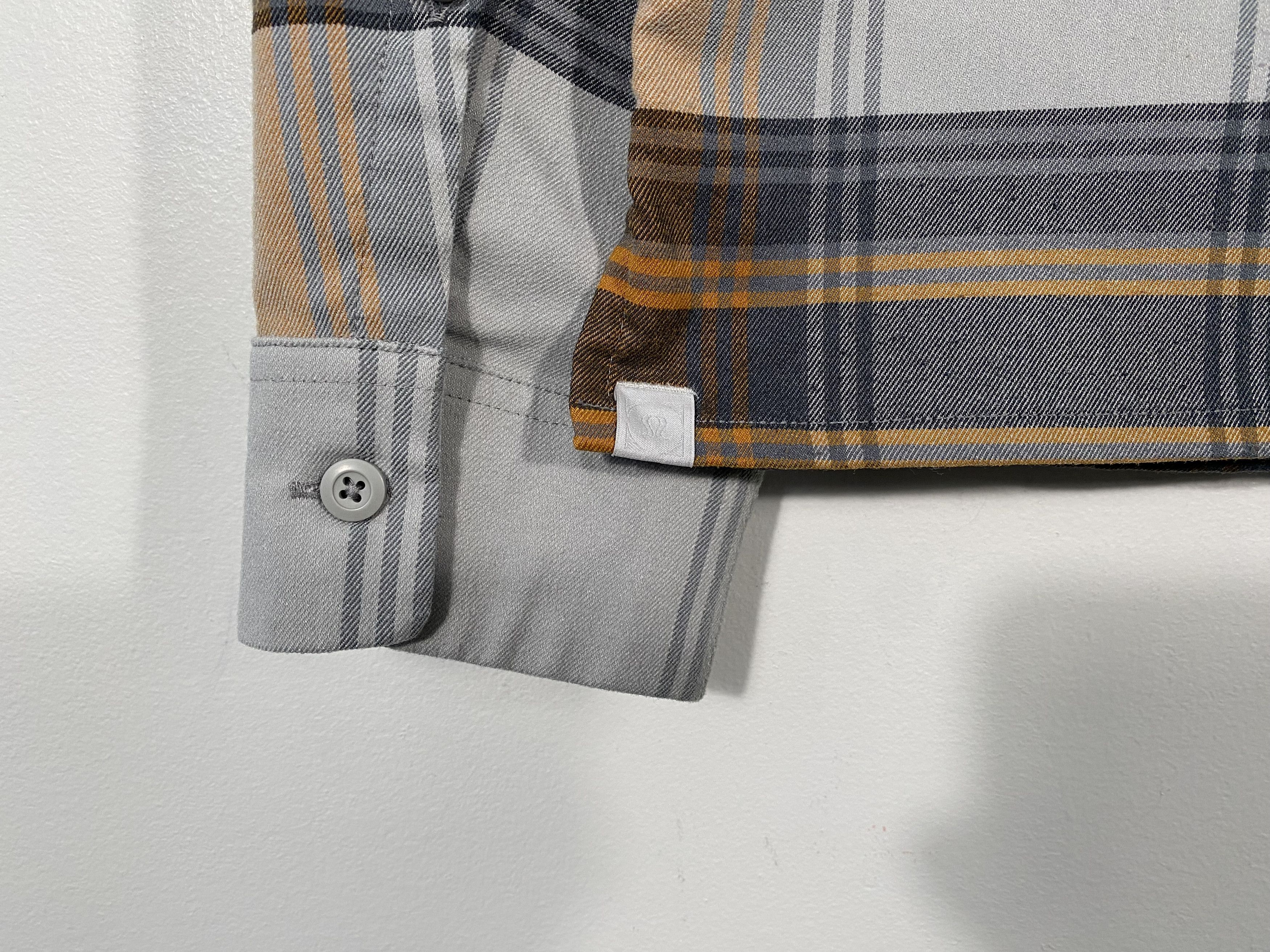 Lululemon Lululemon Mason Peak Check L/S Flannel Orange / Gray Size US M / EU 48-50 / 2 - 4 Thumbnail