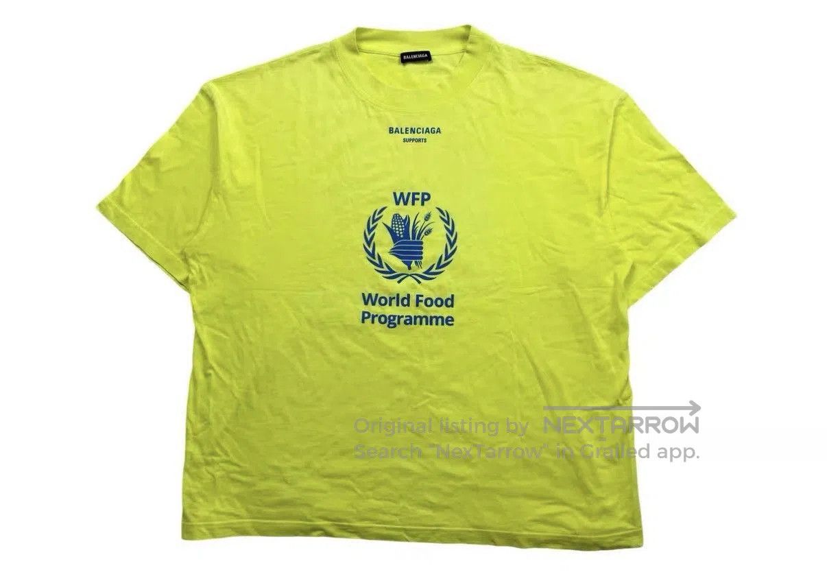 Balenciaga Green Short Sleeve Graphic Print T. Size US L / EU 52-54 / 3 - 1 Thumbnail