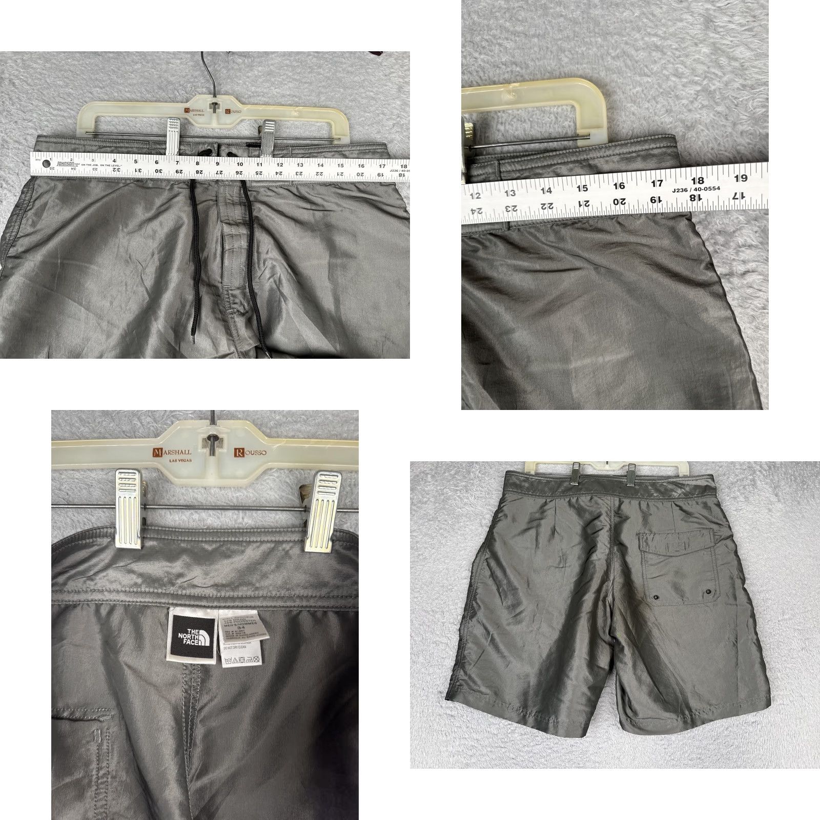 The North Face The North Face Shorts Mens 34 Gray Nylon Quick Dry 9 Inseam Bermuda Casual Outdoor Summer Pockets Drawstring Mens Size US 34 / EU 50 - 8 Thumbnail