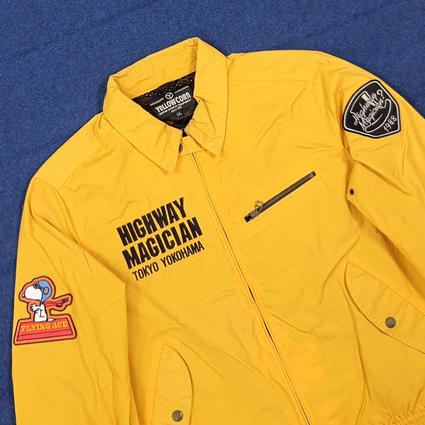 YELLOW CORN RARE Yellow Corn Japan Snoopy Racing Jacket C306N17 Size US M / EU 48-50 / 2 - 4 Thumbnail