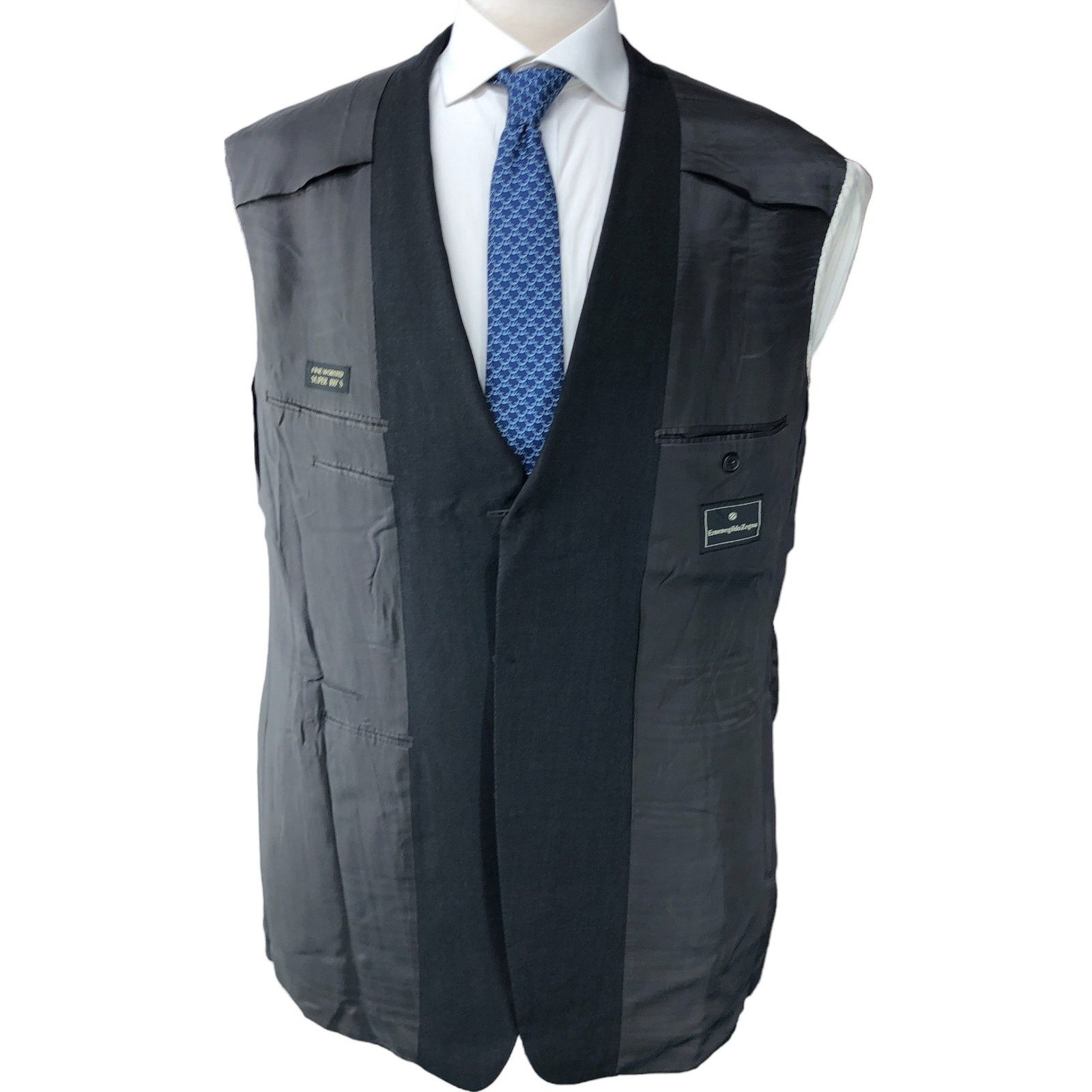 Ermenegildo Zegna Ermenegildo Zegna Mens Size 44L Sportcoat Jacket Blazer Gray Size 44L - 13 Thumbnail