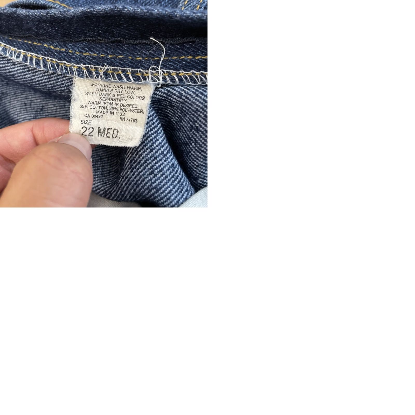 Lee VINTAGE Lee Jeans Womens 36 X 28 Blue High Rise Wide Leg USA 90s Y2K Ladies Size 40" / US 18 - 12 Thumbnail