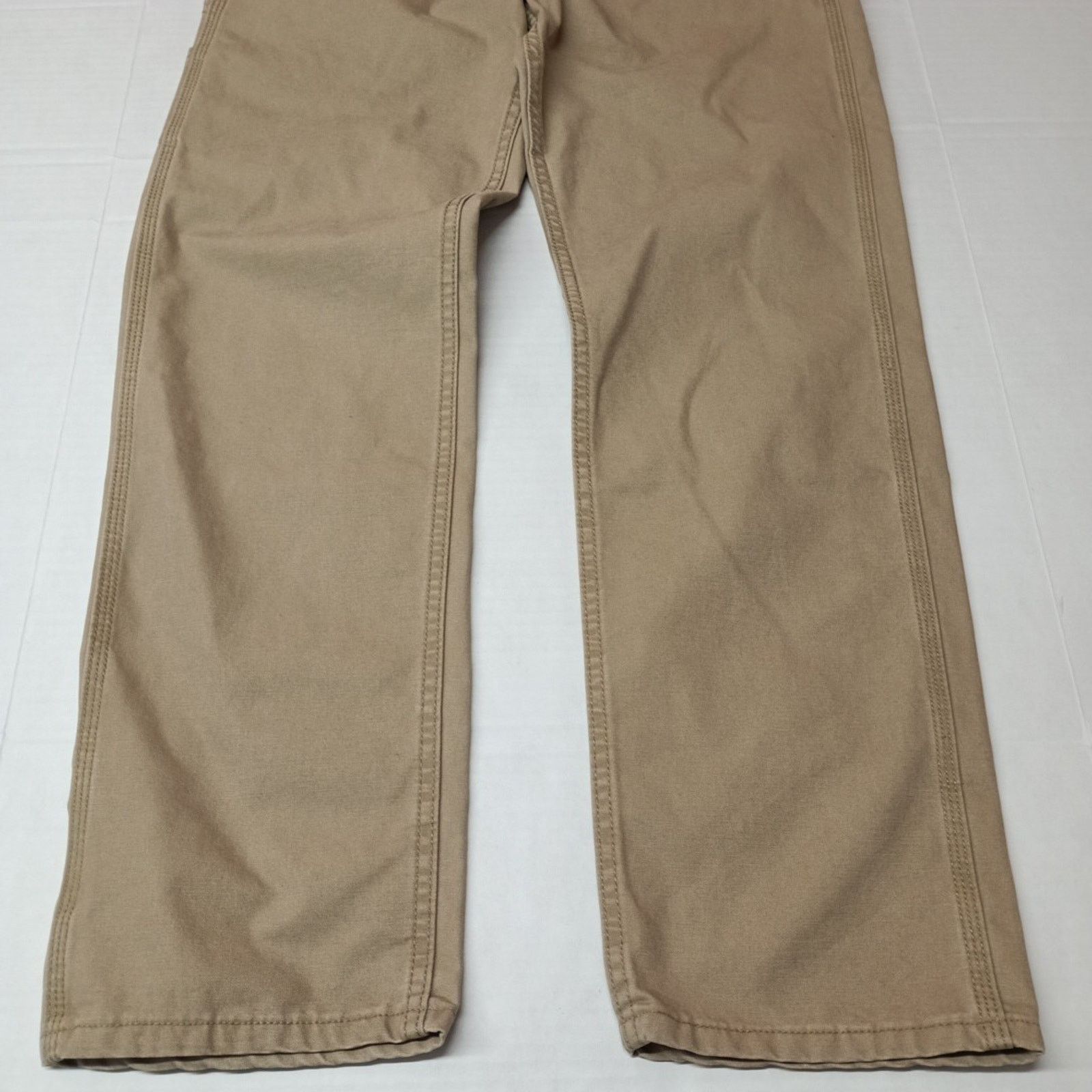 Lee Lee Mens Loose Straight Leg Carpenter Jeans Size 29x32 Beige Size US 29 - 3 Thumbnail