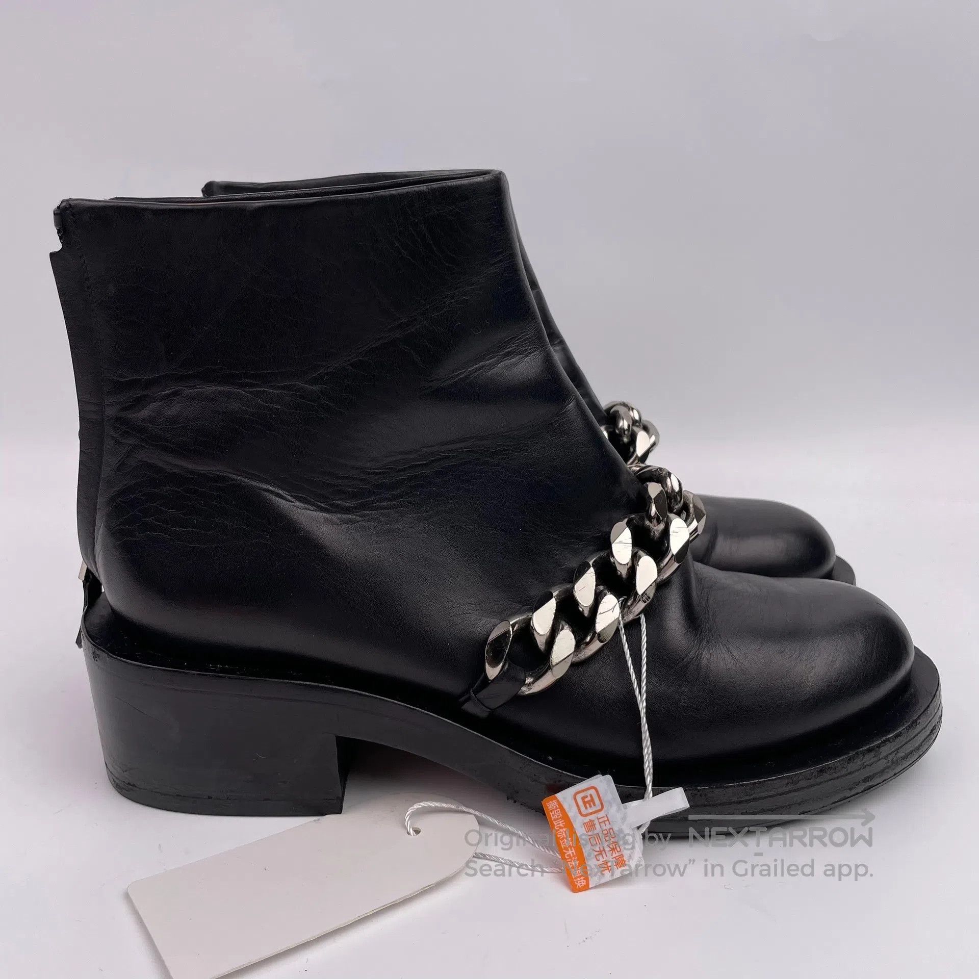 Givenchy Givenchy Black Chain Short Boots Size 37| Size US 5 / EU 37 - 2 Thumbnail