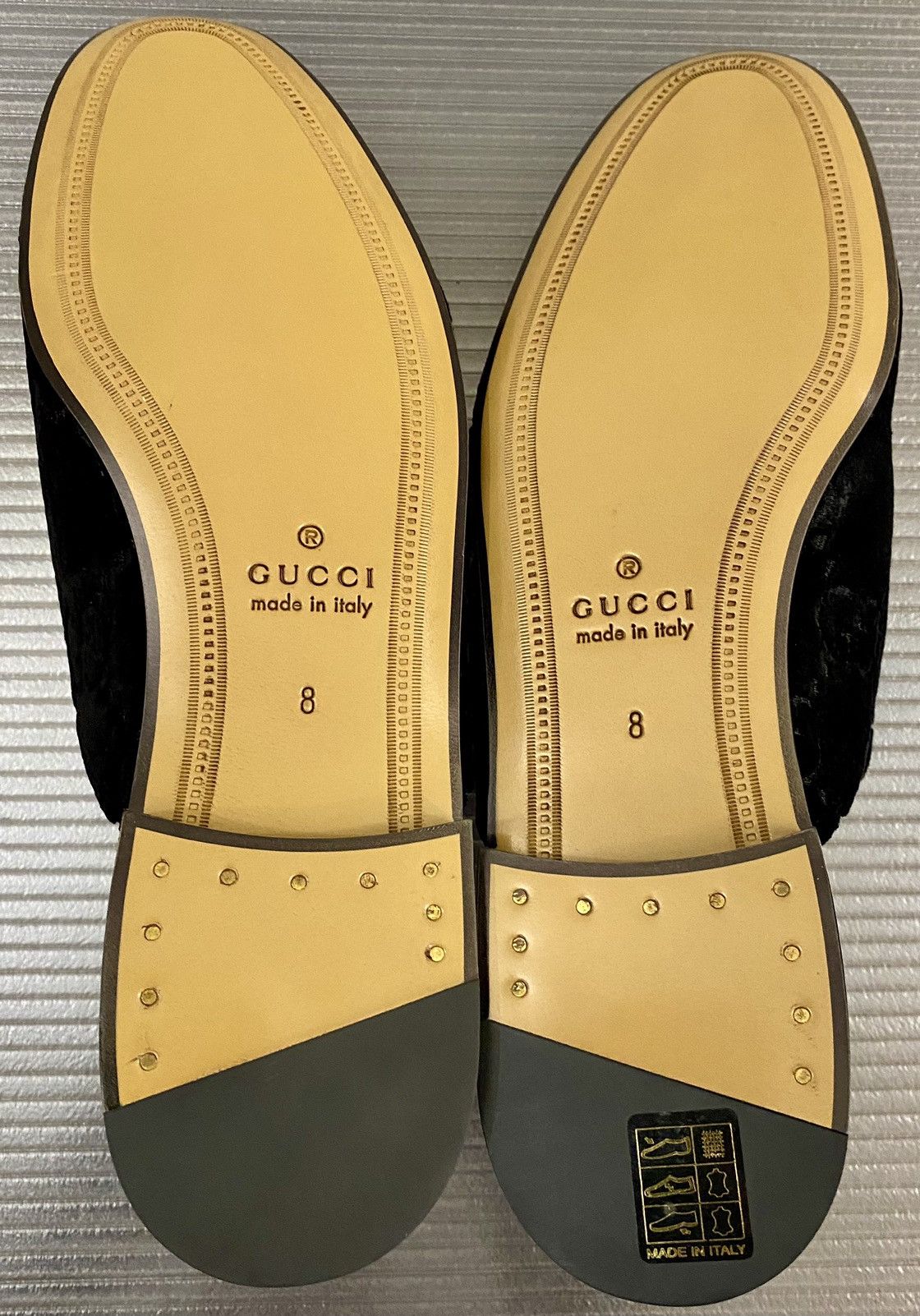 Gucci Gucci 🇮🇹 black velvet GG princetown horsebit slip on 9 US NEW Size US 9 / EU 42 - 11 Thumbnail
