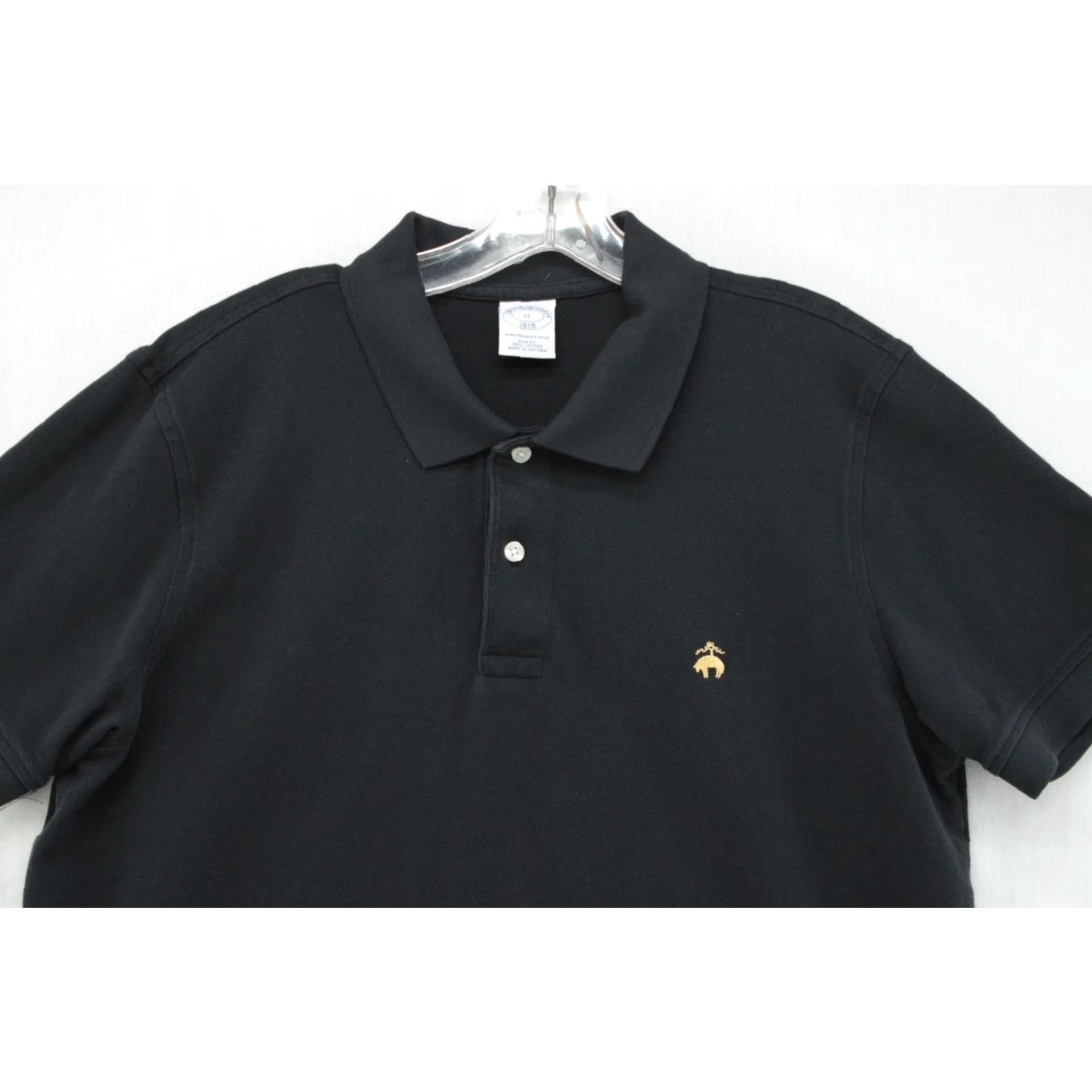 Brooks Brothers Brooks Brothers 1818 Mens Performance Polo Shirt Original Fit XL Black Logo Embroidered Size US XL / EU 56 / 4 - 2 Thumbnail