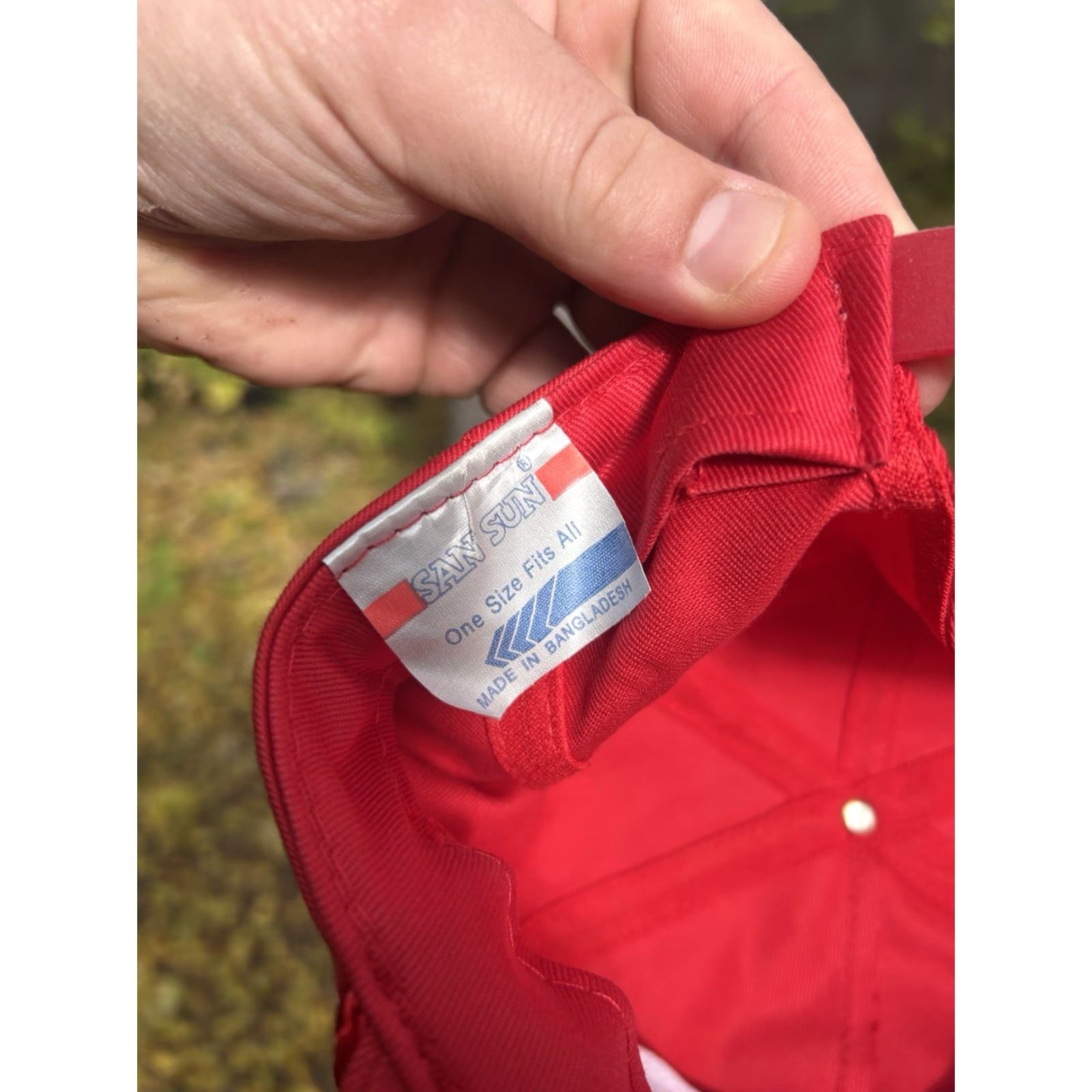 Vintage VINTAGE Unbranded SnapBack Hat Cap Men Adjustable Red Ken’s Redi Mix Concrete Truck Construction NOS Cap Hat Men Adjustable Red Size ONE SIZE - 7 Thumbnail