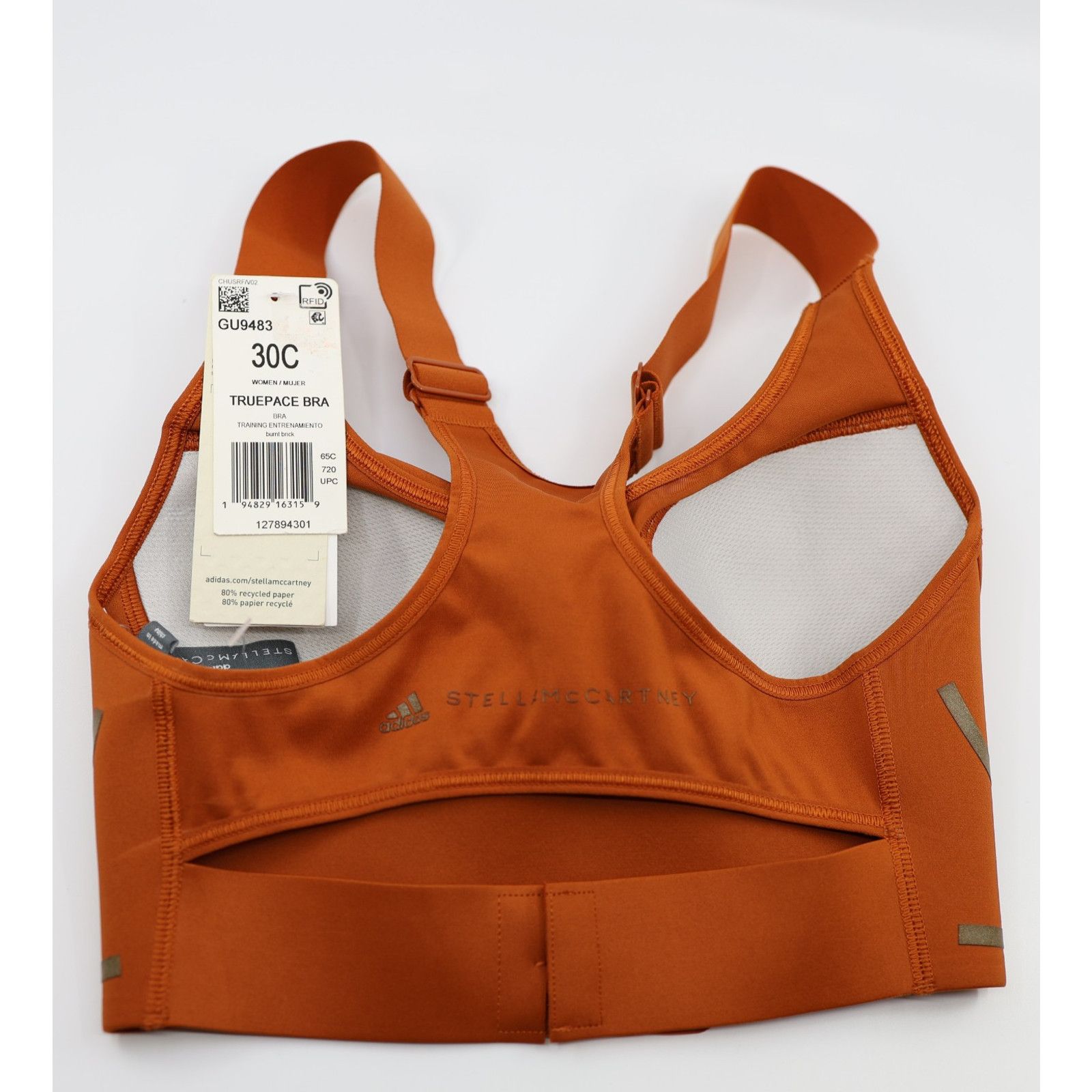 Adidas New ADIDAS x Stella McCartney TruePace GU9483 Sports Bra 30C Size ONE SIZE - 3 Thumbnail