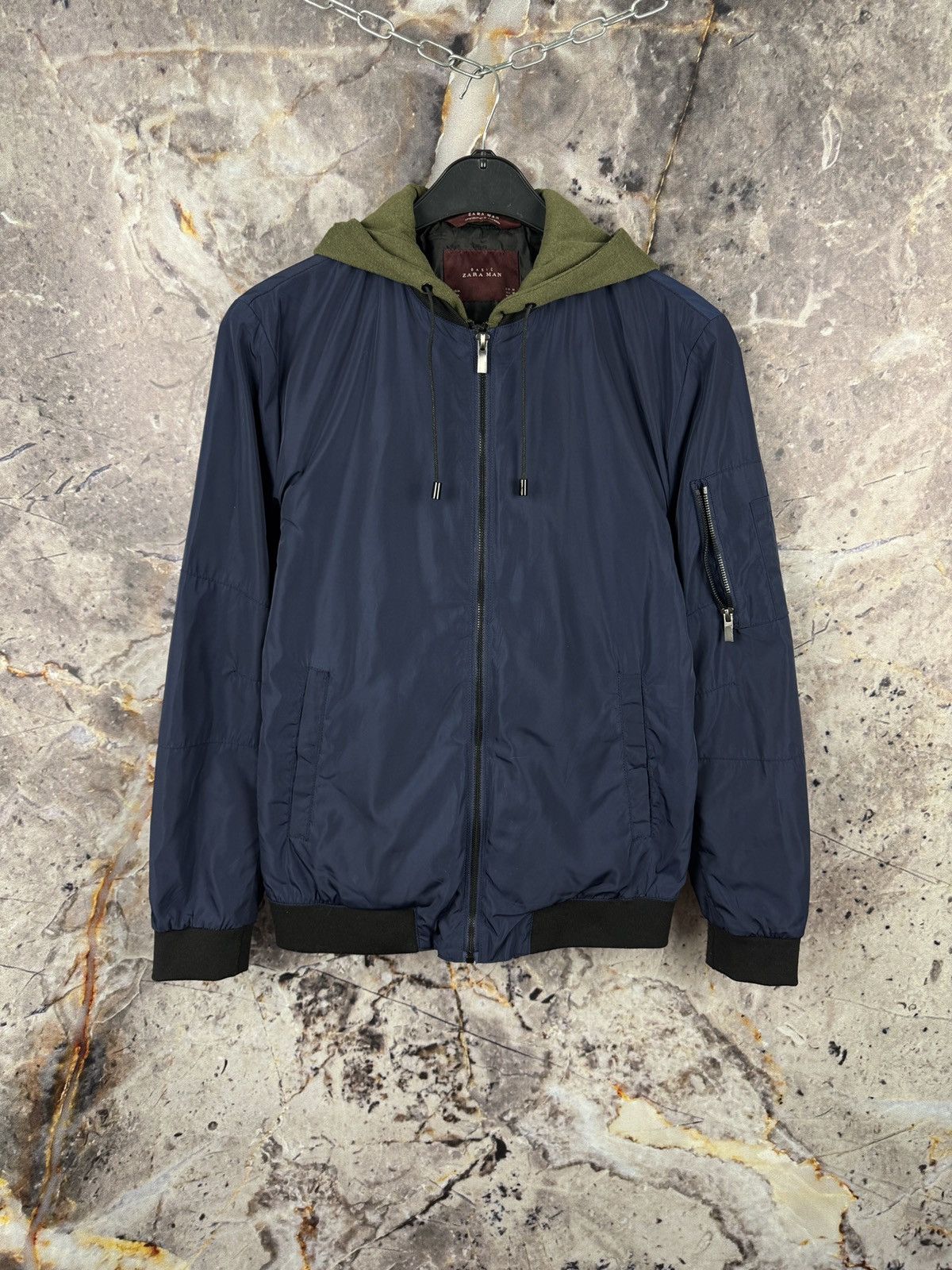 Zara Men’s Zara Basic Full Zip Jacket Hoodie Streetwear Size M Size US M / EU 48-50 / 2 - 1 Thumbnail