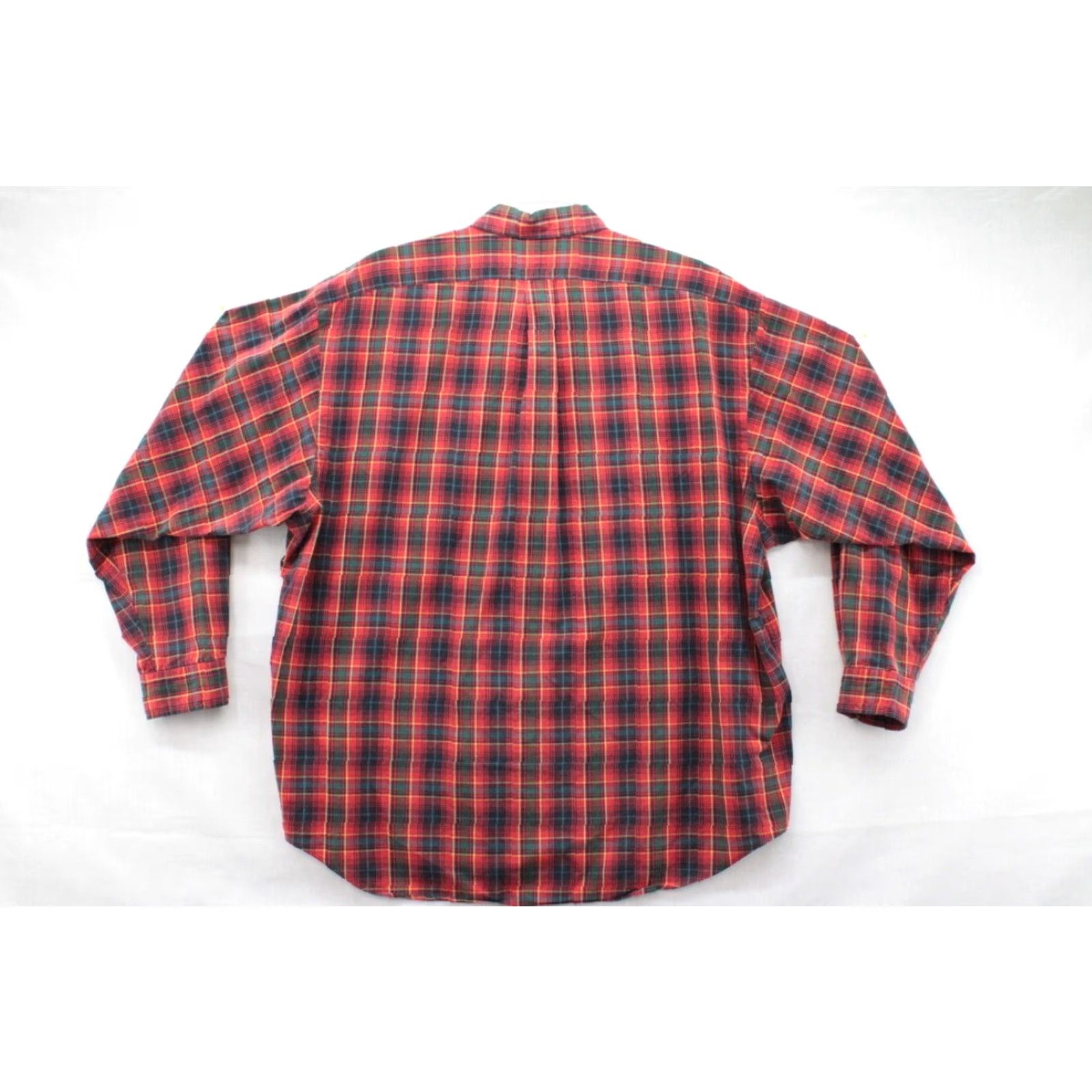 Ralph Lauren VINTAGE Ralph Lauren The Big Shirt Men's XXL Red Tartan Plaid Long Sleeve Oversized Shirt Size US XXL / EU 58 / 5 - 6 Thumbnail