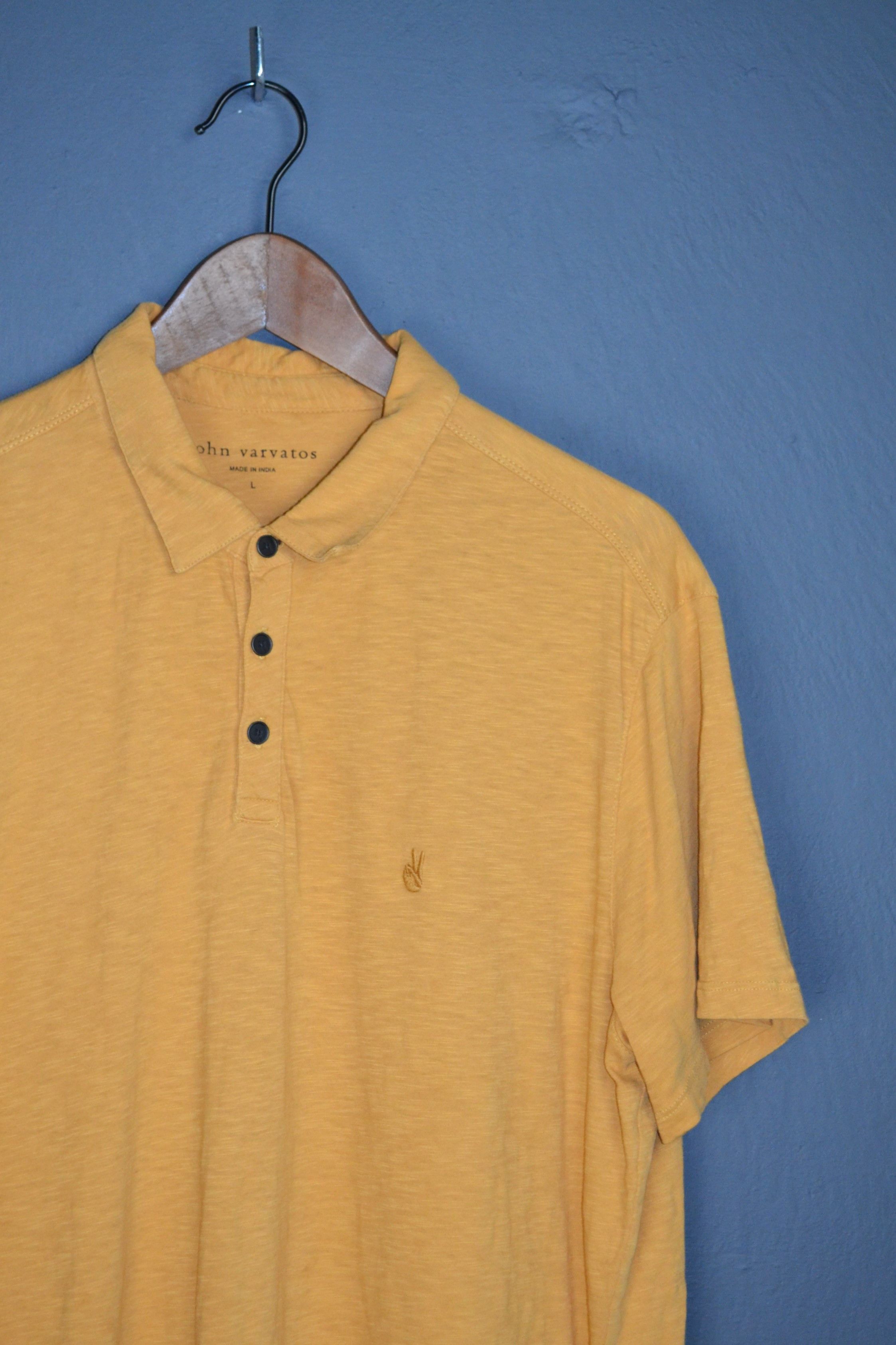 John Varvatos John Varvatos Victor Slub Polo L Yellow Size US L / EU 52-54 / 3 - 1 Thumbnail