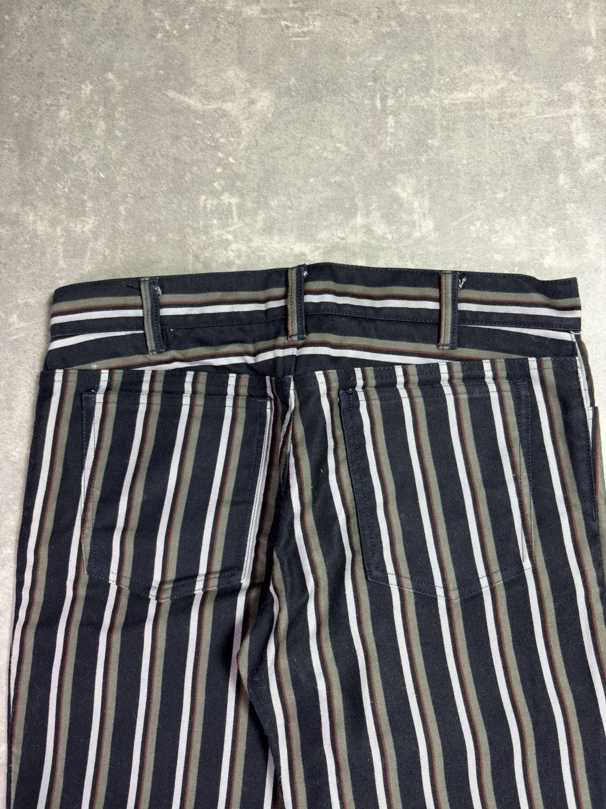 Burberry Burberry Black Label Exclusive Flared Striped Pants 27 28 Size US 27 - 13 Thumbnail