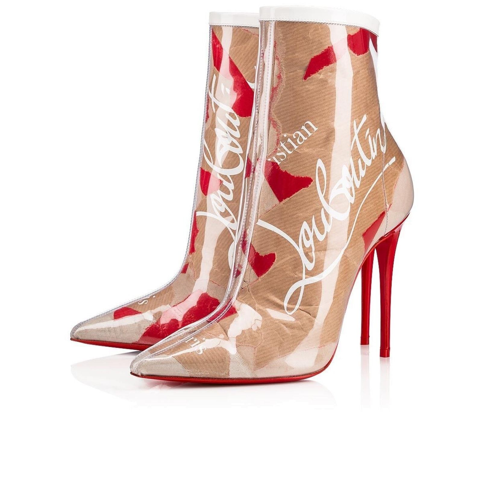 Christian Louboutin Christian Louboutin So Kate Booty 100 Loubi Kraft PVC Heel Size US 6 / IT 36 - 1 Thumbnail