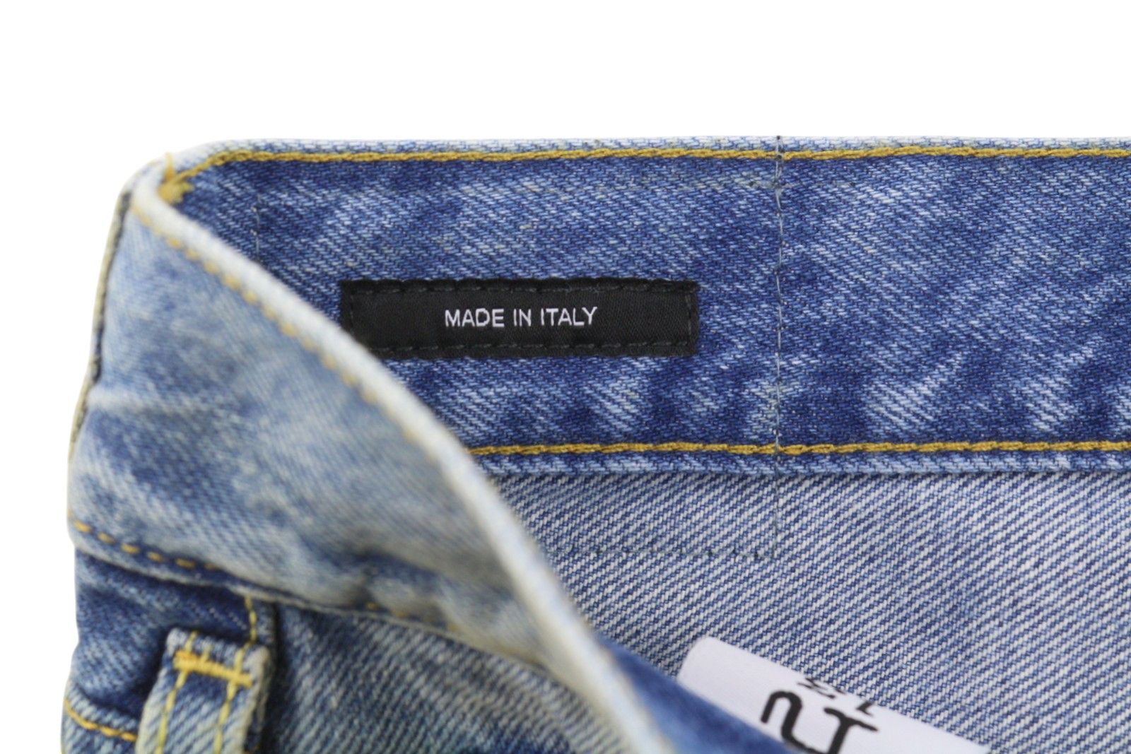 R13 CROSS OVER 27 Bain Blue Asymmetric Button Shorts 89418 Size 27" / US 4 / IT 40 - 11 Thumbnail