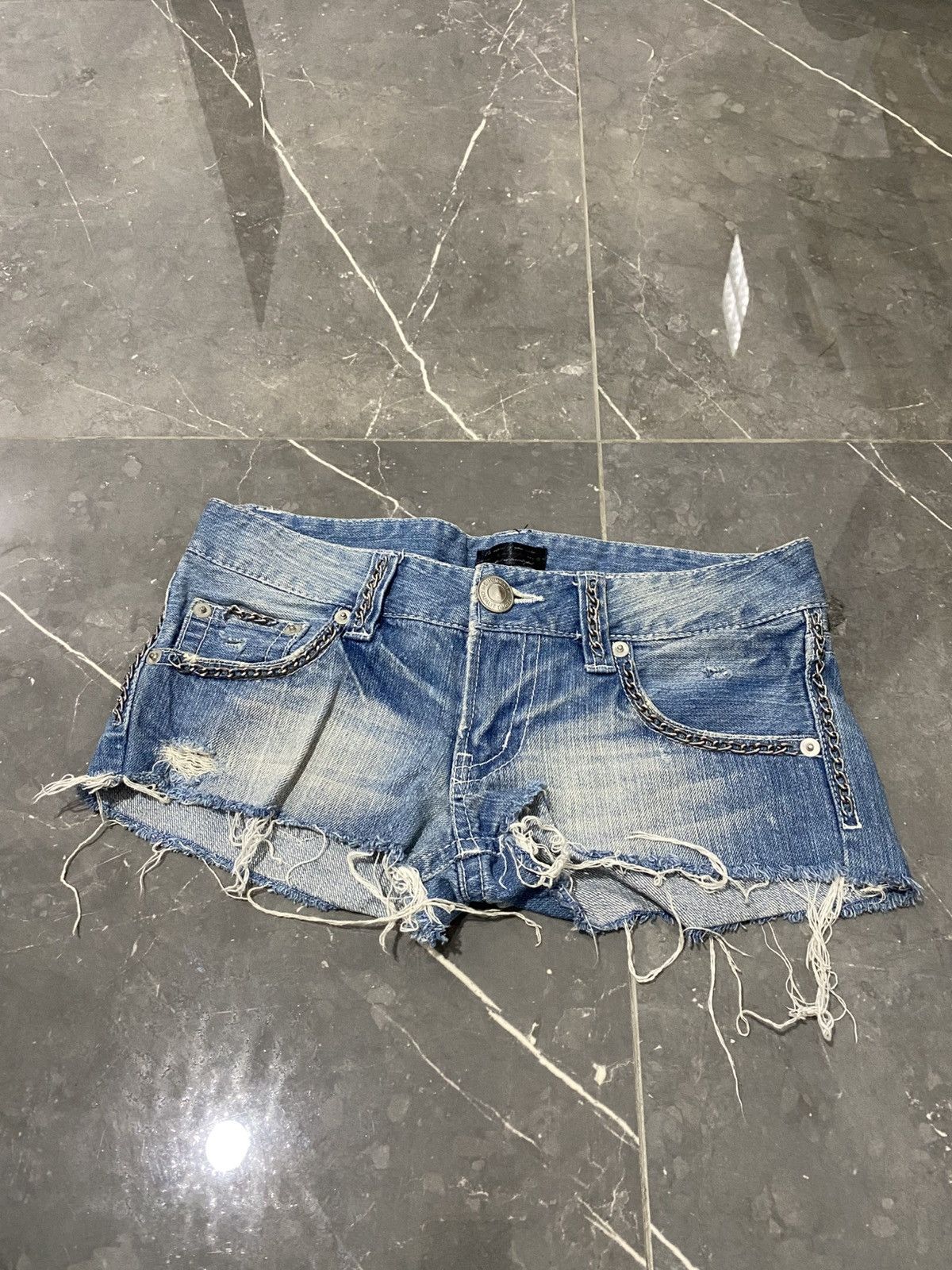 If Six Was Nine Japanese denim short chains ifsix lgb kmrii styled Size 29" - 1 Thumbnail